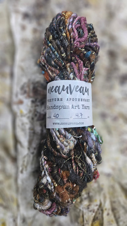 Handspun Bulky Art Yarn - Enchanted Forest Collection 12