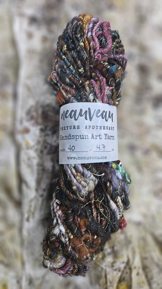 Handspun Bulky Art Yarn - Enchanted Forest Collection 12