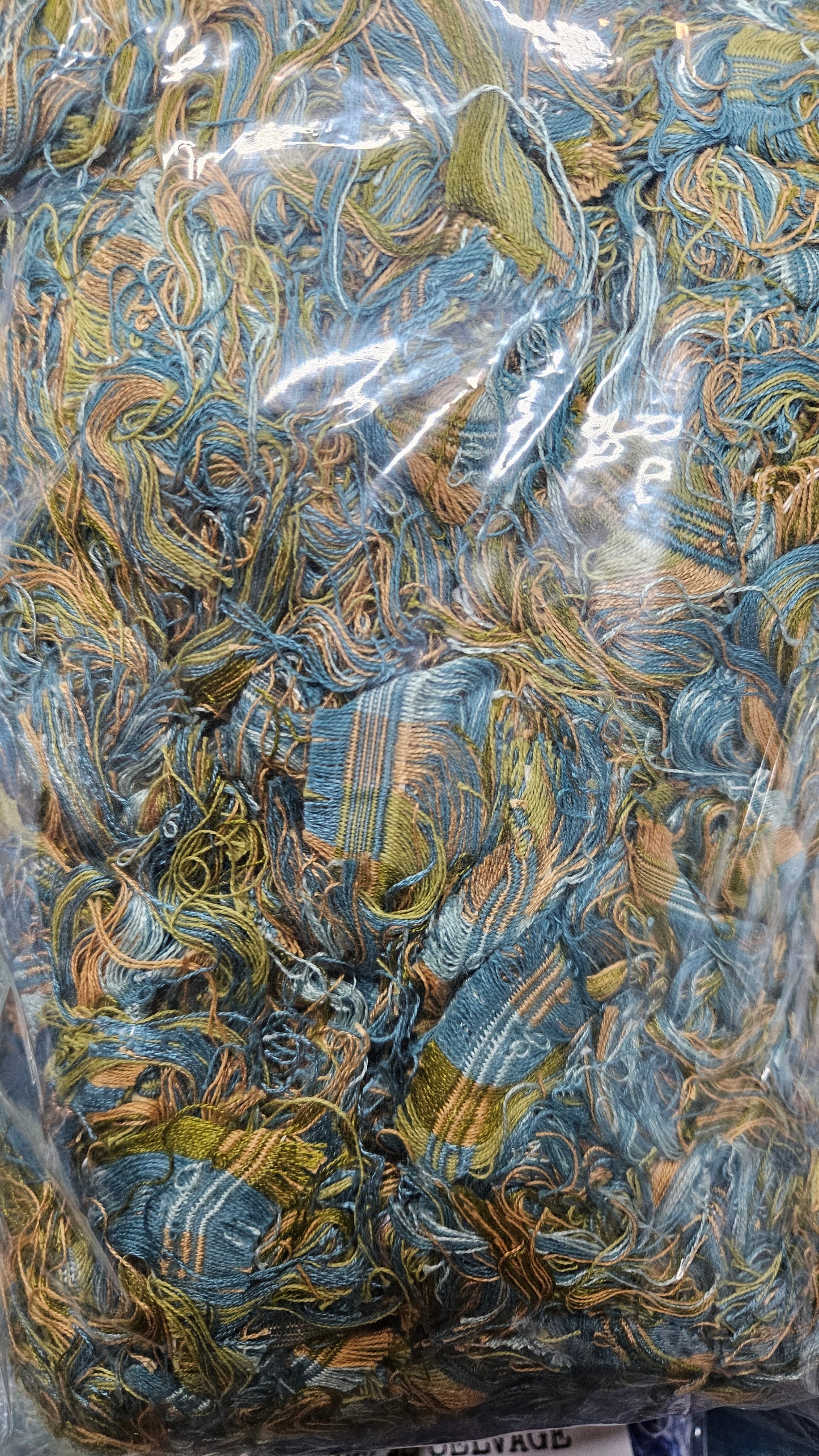 LIME TREE - textile selvedge for rug and art weaving and art yarn - LIME010 (1 lb)