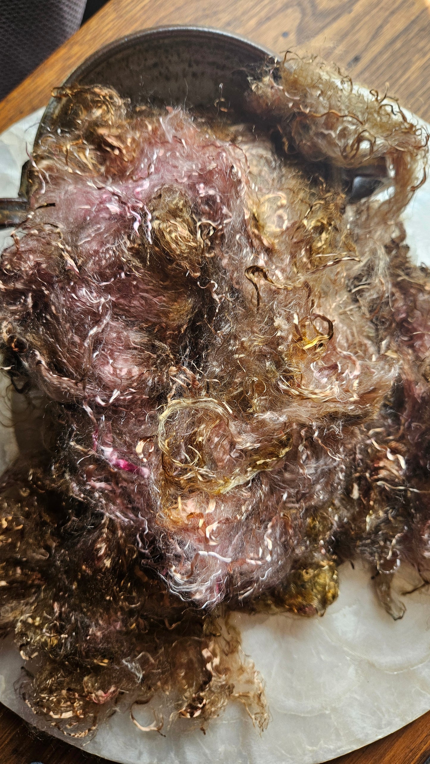 LEGRANDITE - hand-dyed eucalyptus crimp faux-silk for art yarn embellishing, fiber blending, felting, and papermaking - 2 oz | 57 g