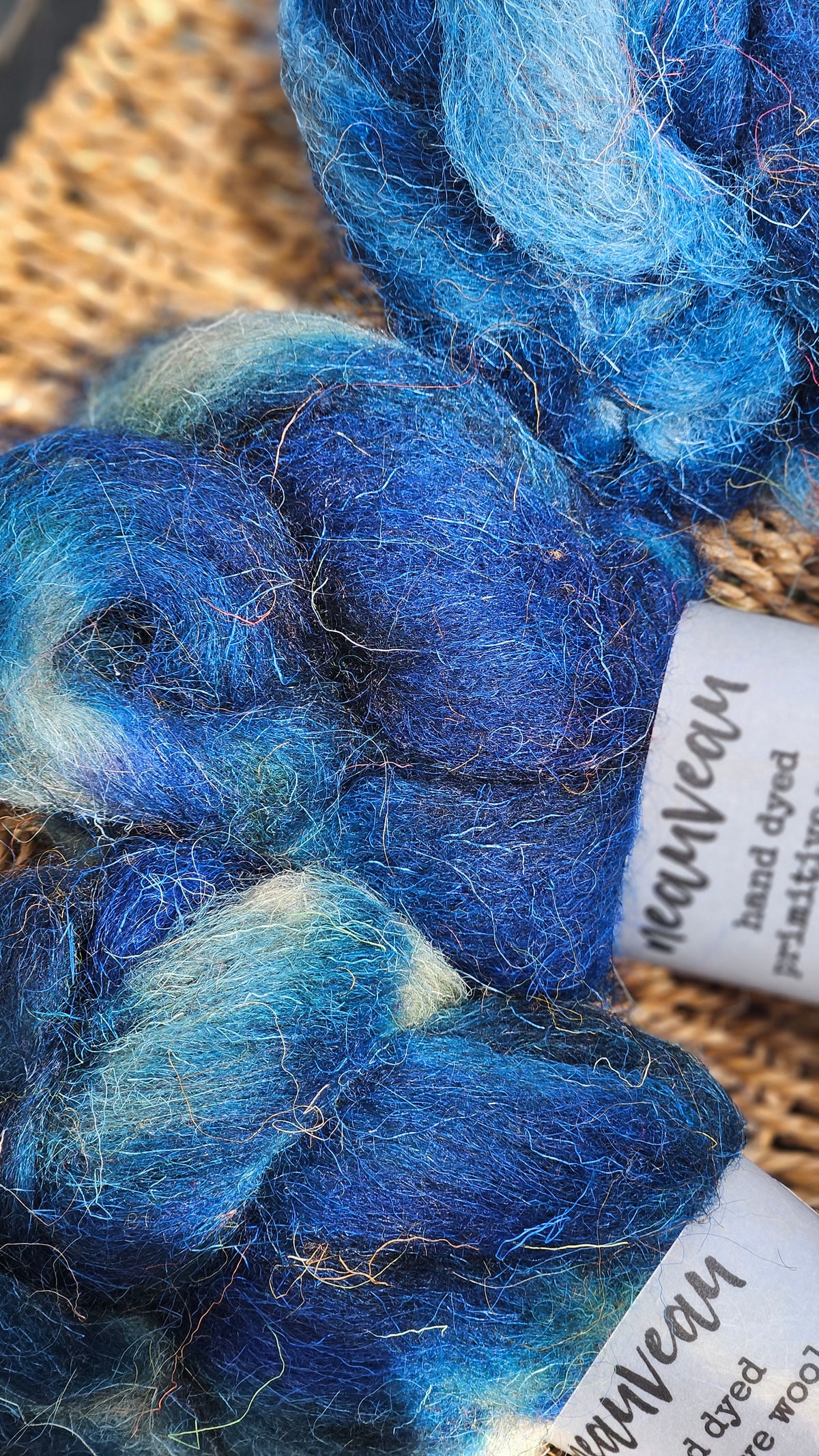Woolhouse - primitive hand dyed wool roving for felting and blending - 2 ounces | 57 grams