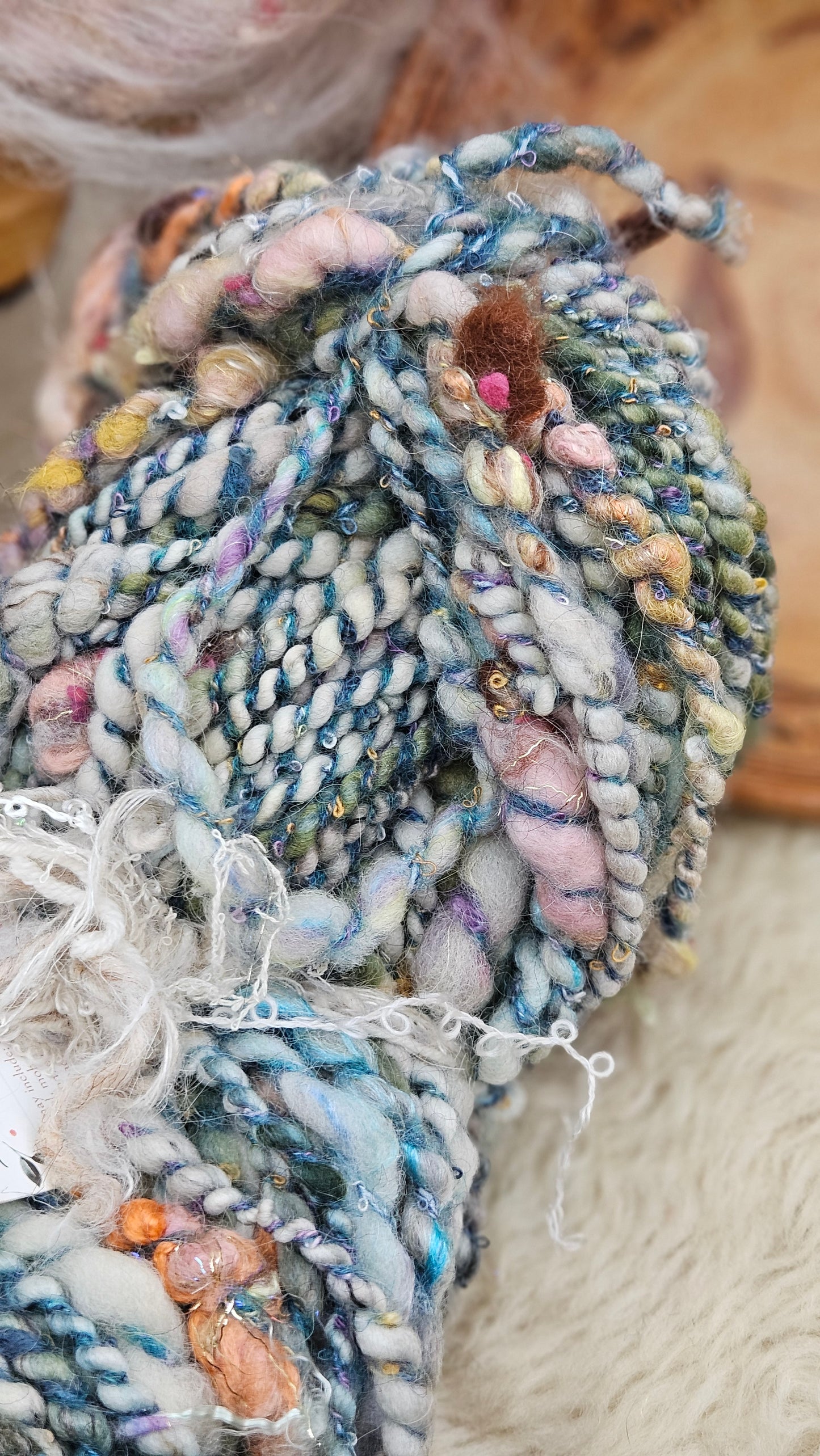 BELLATRIX - Bulky Handspun Art Yarn XL Skein - 80 yards | 6.2 ounces | 176 grams