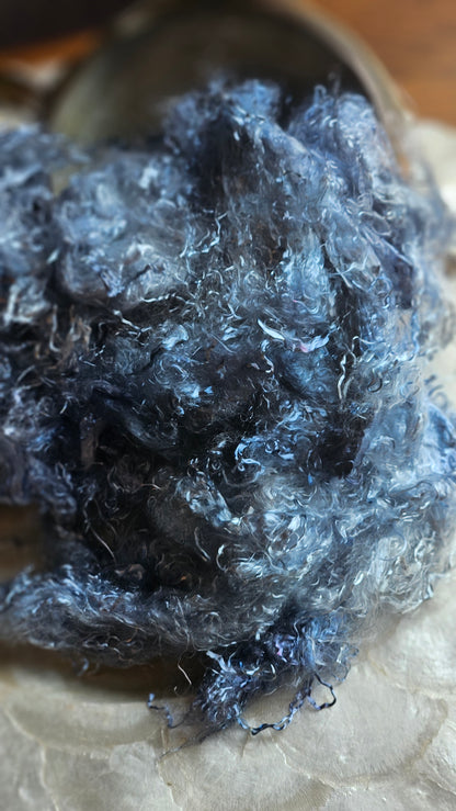 KYANITE - eucalyptus crimp fiber for spinning, blending & felting - 2 oz | 57 g
