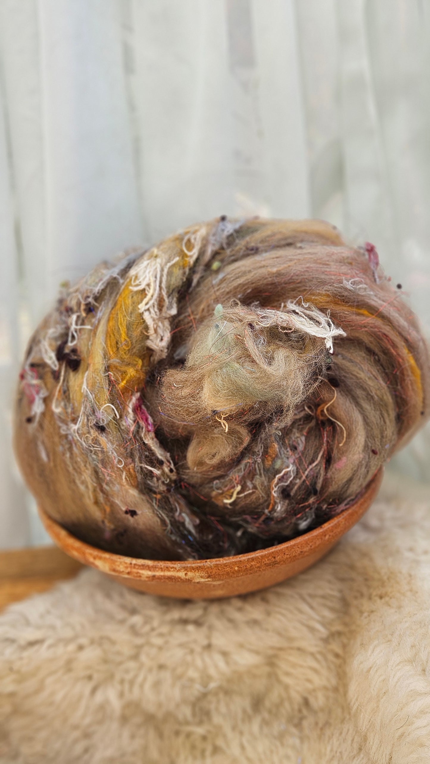 Luxe Layered Textured XL Art Batt - 231 - 4.7 ounces | 133 grams