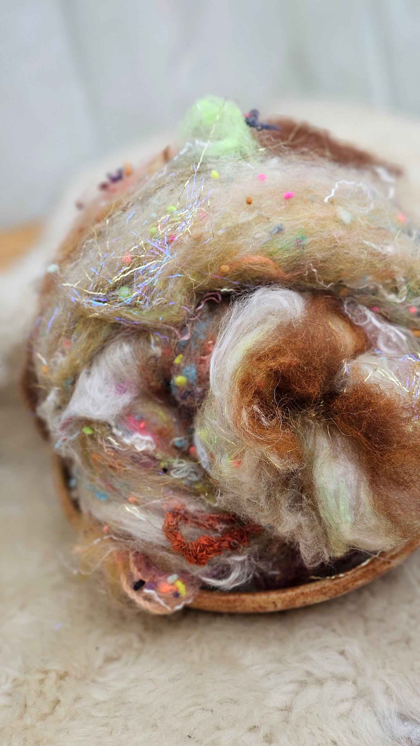 Luxe Layered Textured XL Art Batt - 205 - 3.3 ounces | 94 grams