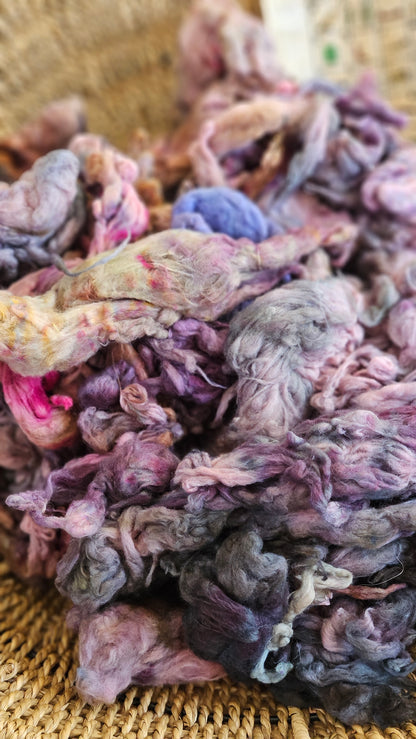 ABYDOS - organic cotton noil for blending & spinning - 1 ounce | 28 grams
