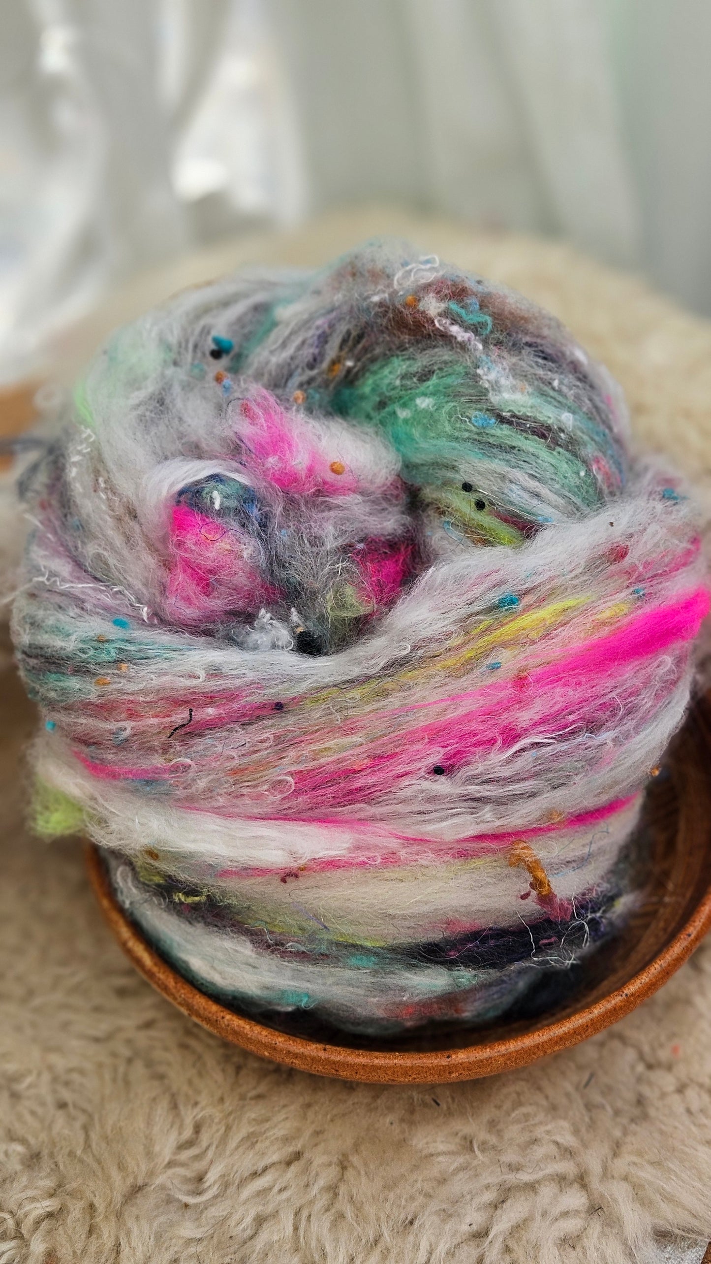 Luxe Layered Textured XL Art Batt - 263 - 3.5 ounces | 99 grams