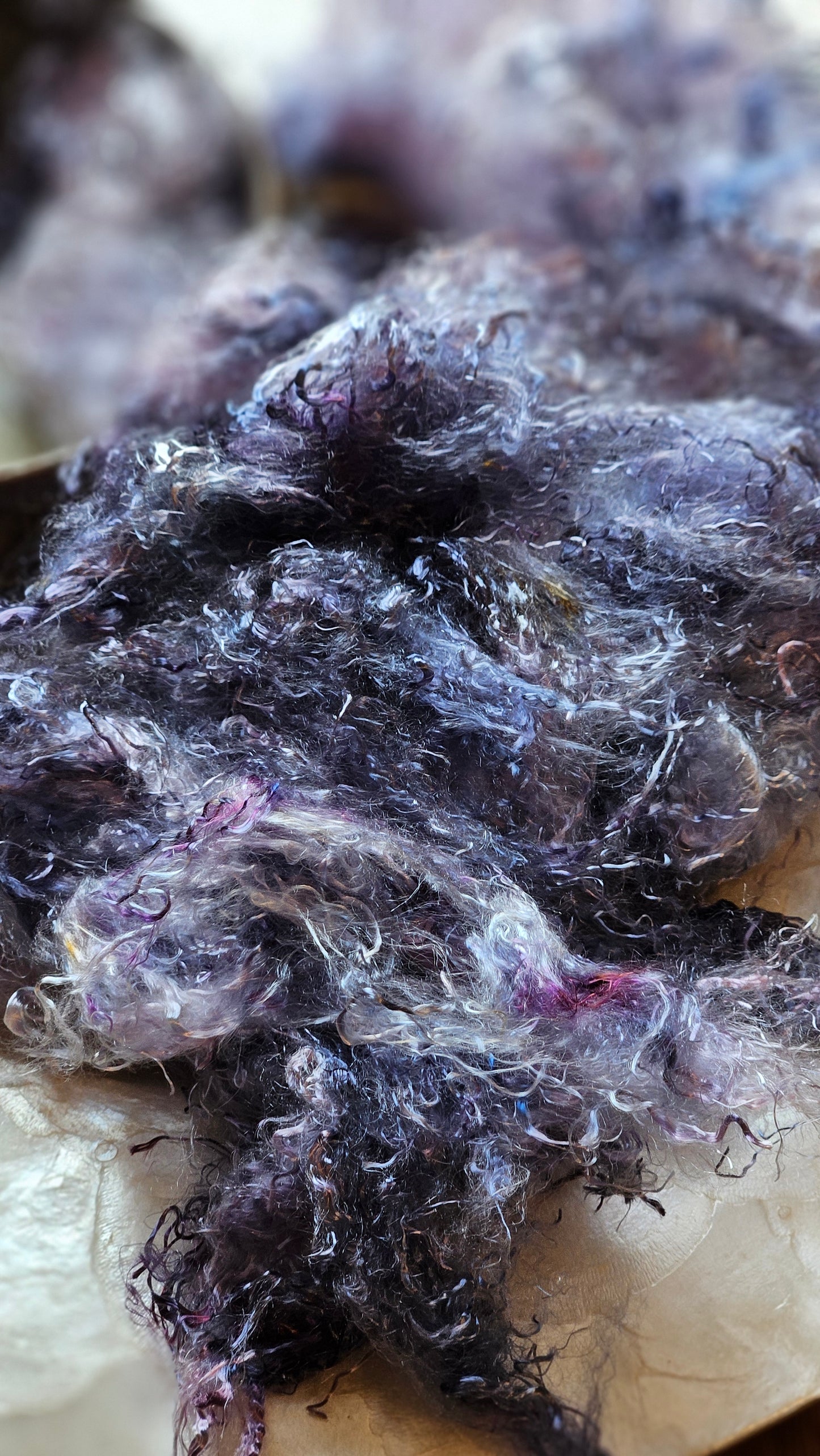 SCORODITE - hand-dyed eucalyptus crimp faux-silk for art yarn embellishing, fiber blending, felting, and papermaking - 2 oz | 57 g