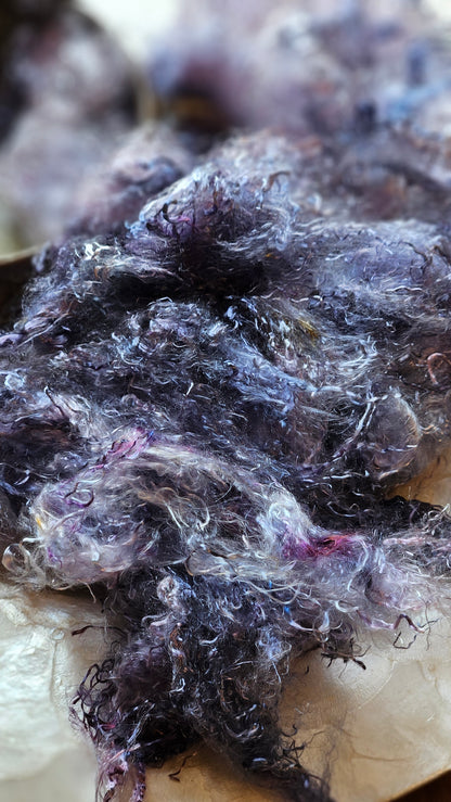 SCORODITE - eucalyptus crimp fiber for spinning, blending & felting - 2 oz | 57 g