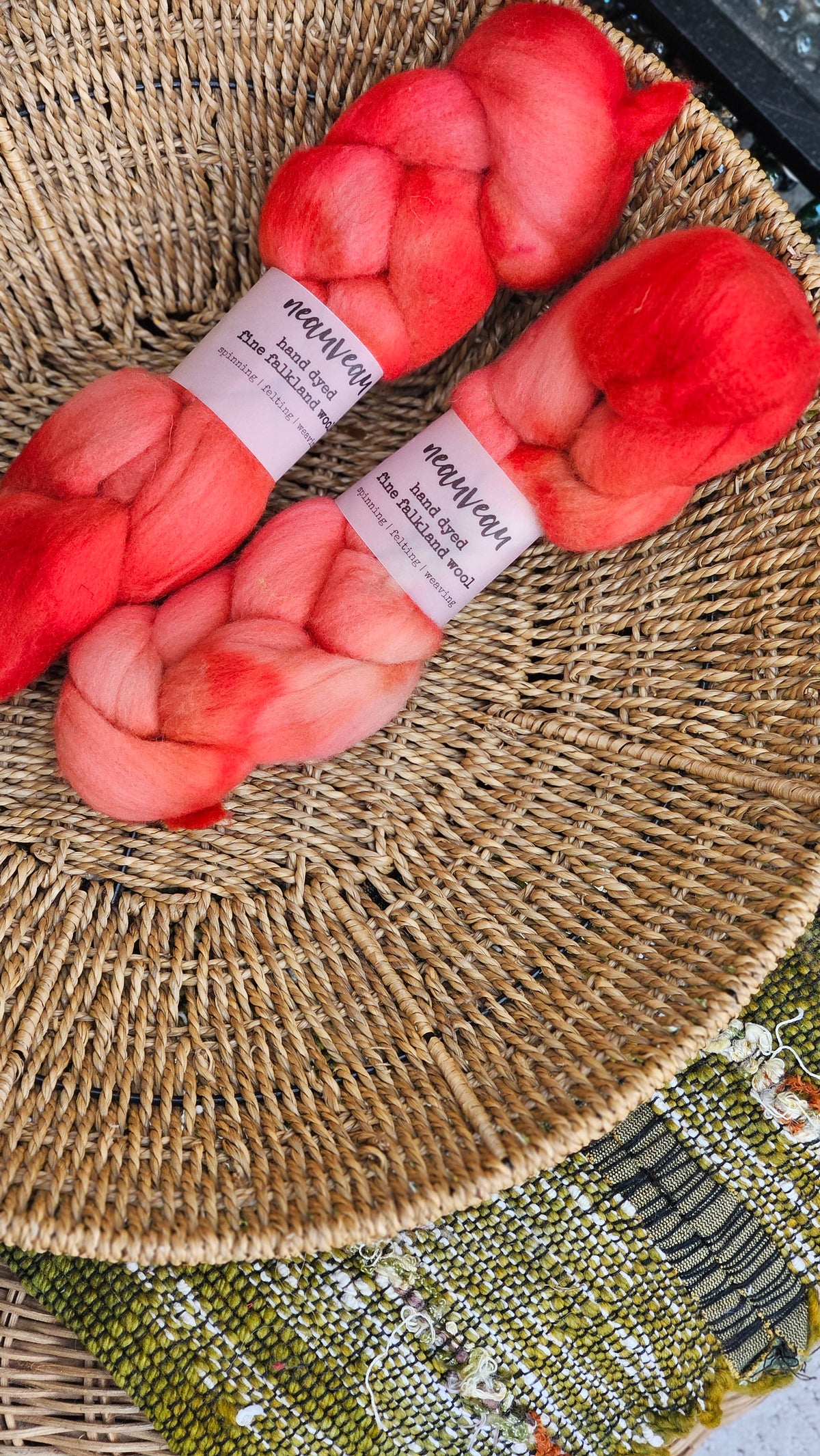 Redwood - hand dyed fine wool roving for felting and blending - 2 ounces | 57 grams