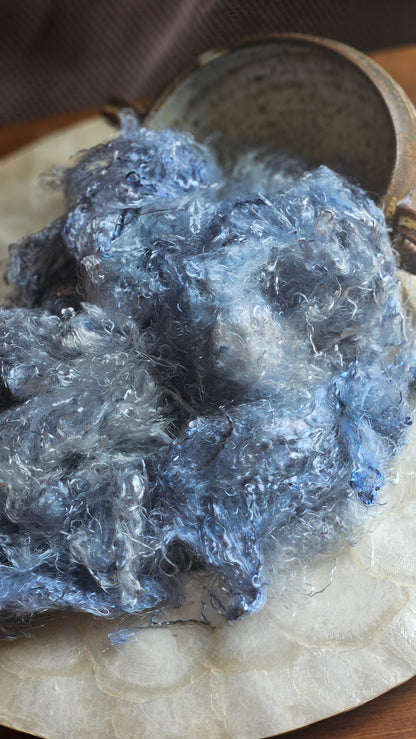 KYANITE - eucalyptus crimp fiber for spinning, blending & felting - 2 oz | 57 g