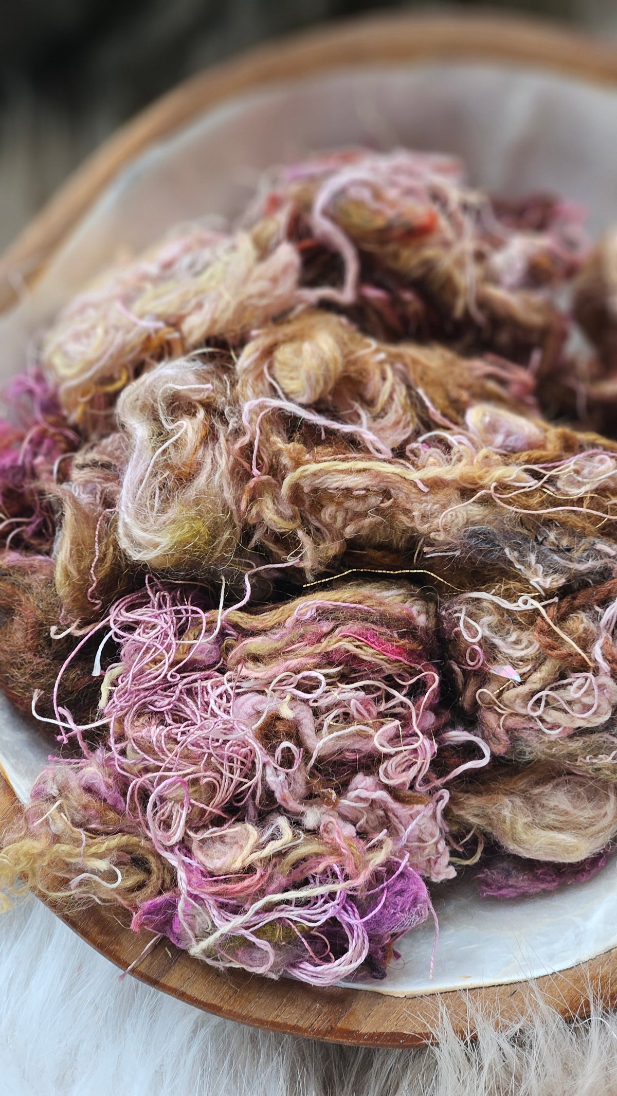 Stellar Bloom - stonewashed thread texture blend - 4 ounces | 113 grams
