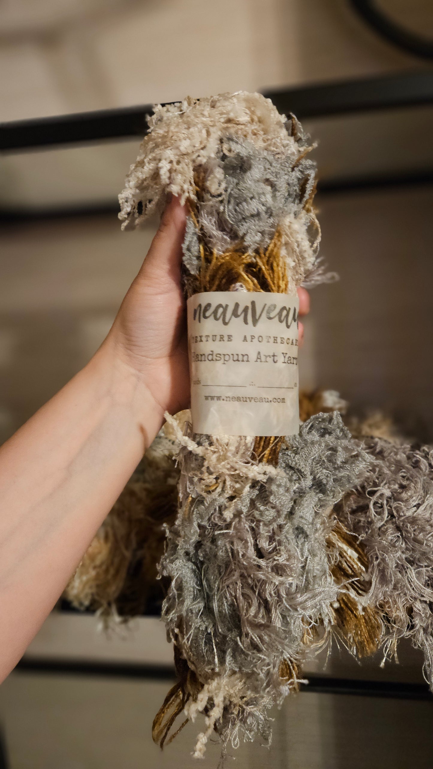 6 Skeins of Super Bulky Experimental Fringe Garland Shaggy Boa Selvedge Yarn