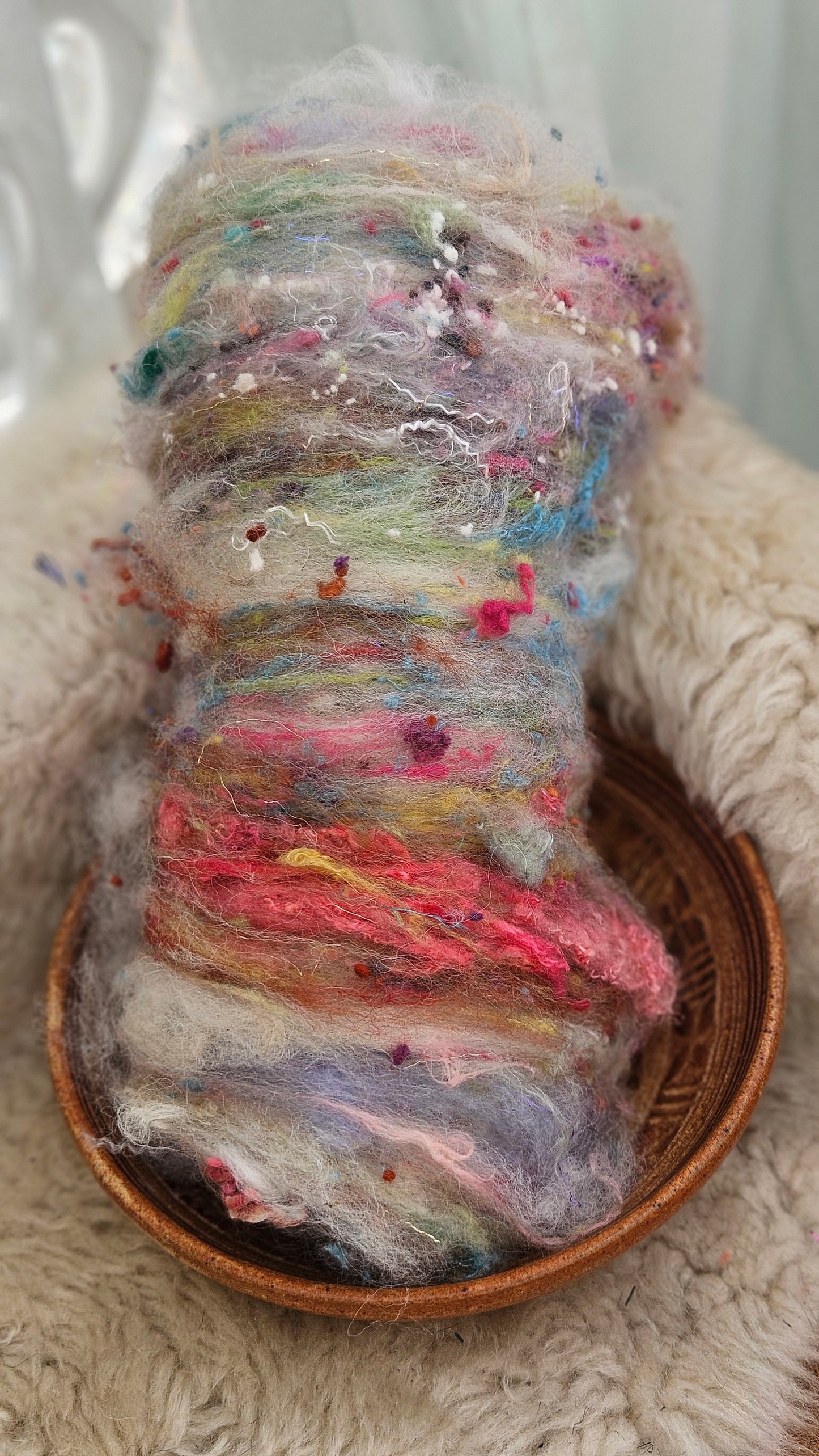 Luxe Layered Textured XL Art Batt - 262 - 3.6 ounces | 102 grams