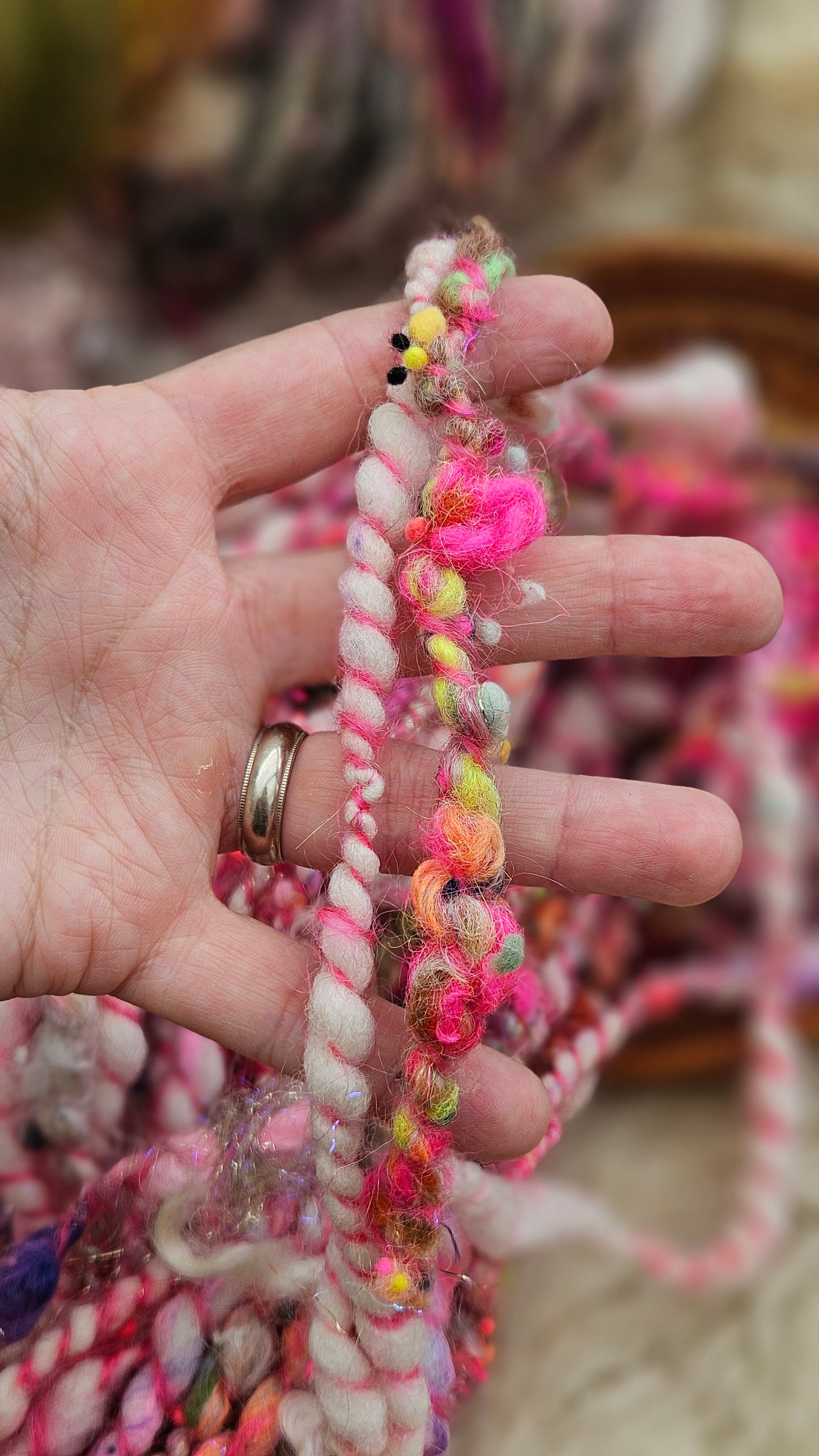 ANTHEA - Bulky Handspun Art Yarn XL Skein - 24 yards | 3.0 ounces | 85 grams