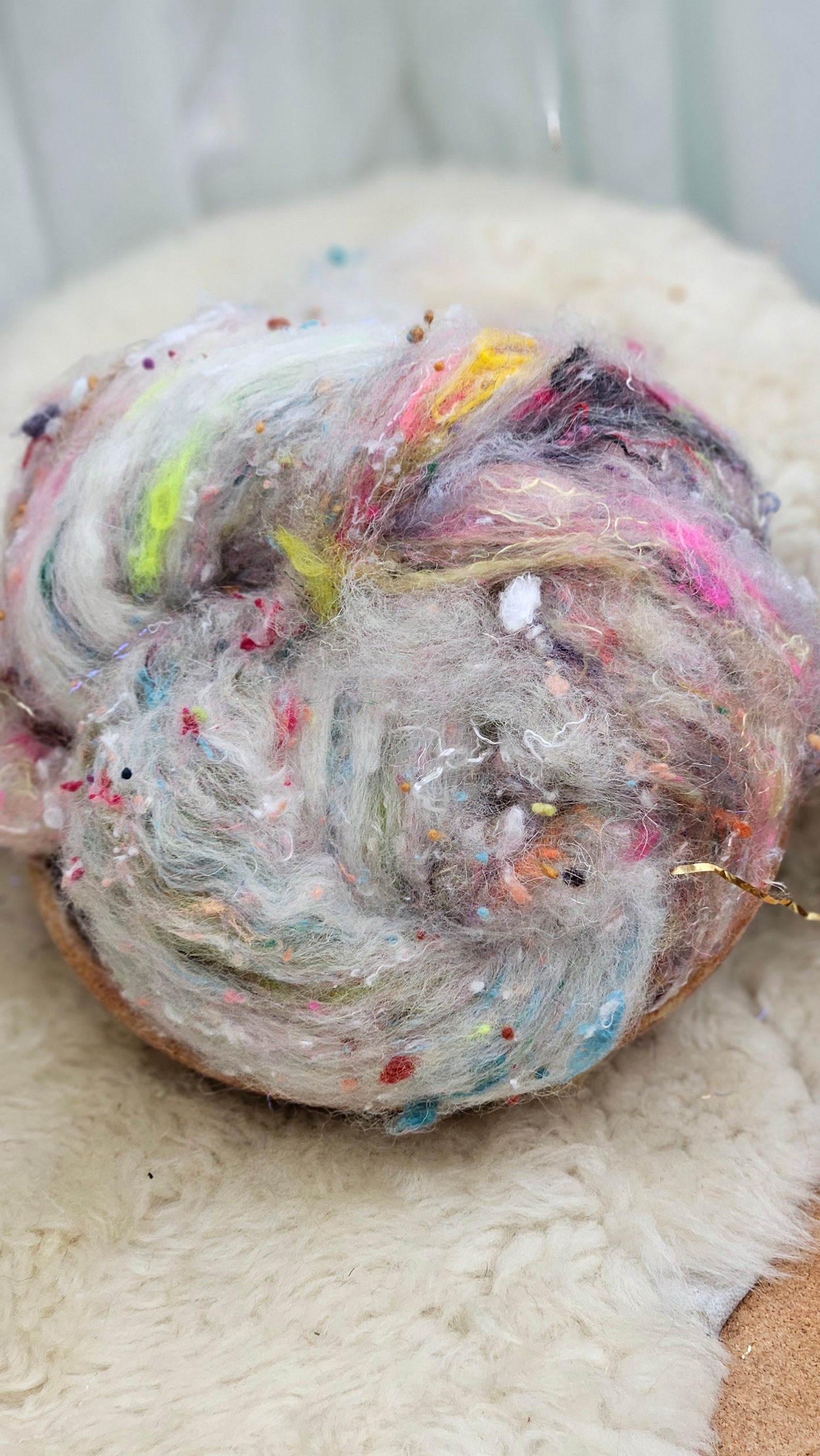 Luxe Layered Textured XL Art Batt - 204 - 3.7 ounces | 105 grams