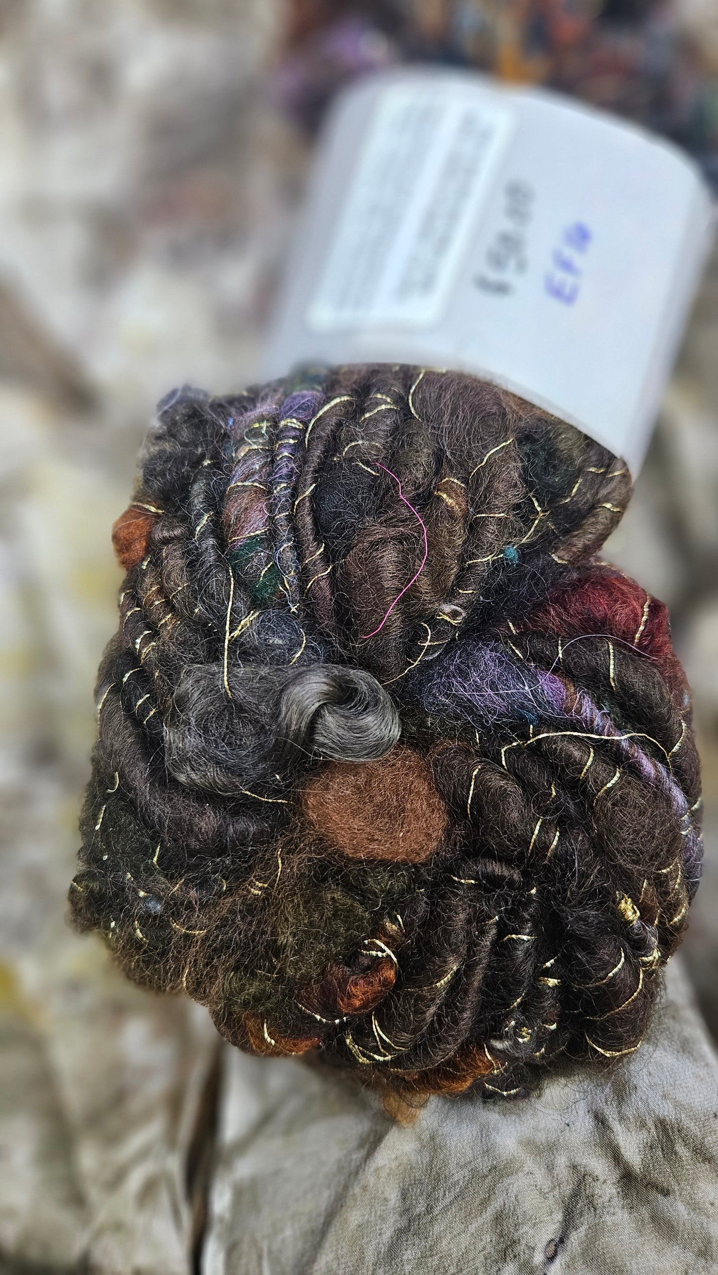Handspun Bulky Art Yarn - Enchanted Forest Collection 16