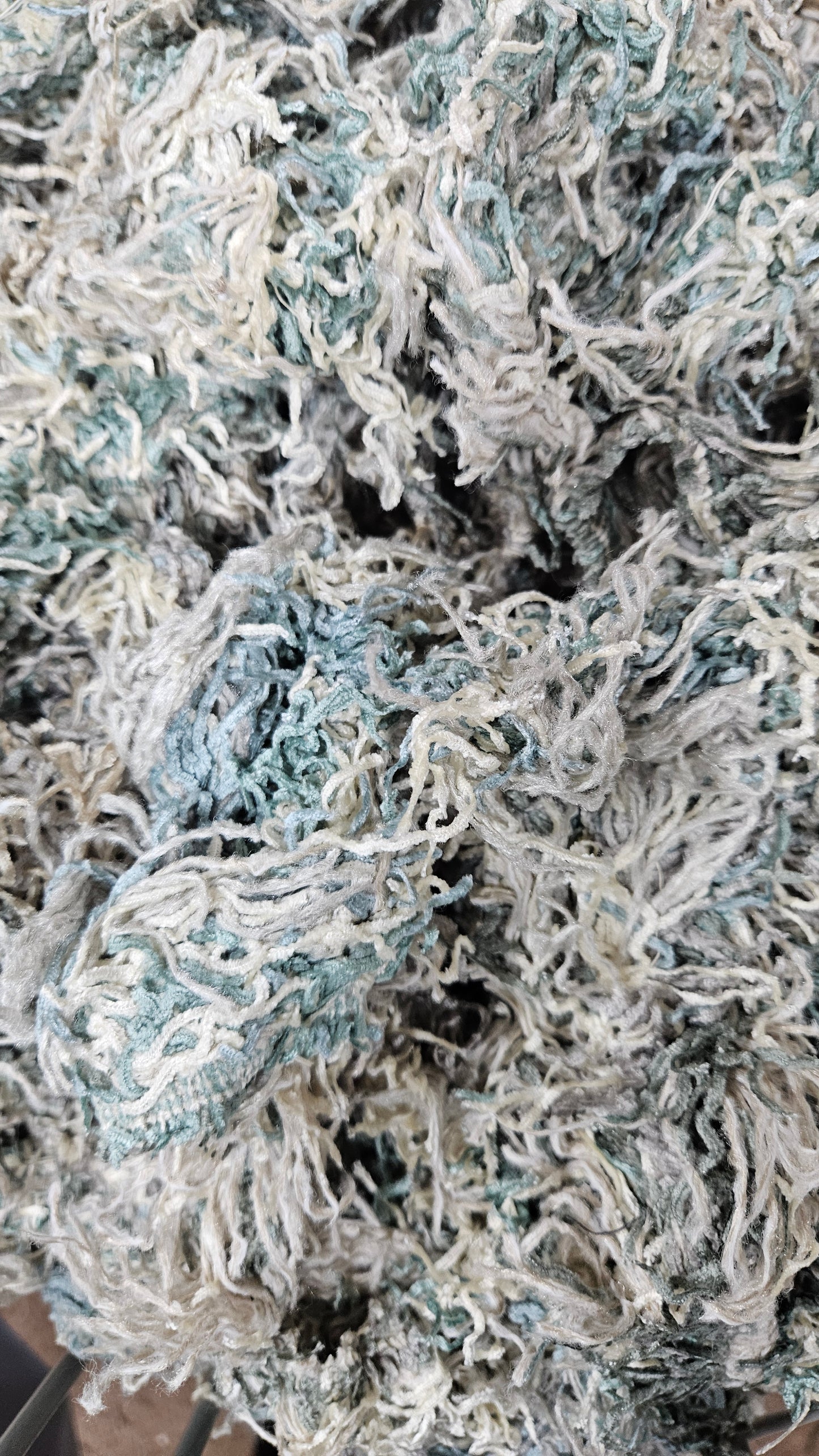 QUIET MORNING - bulk textile selvedge for rug weaving and art yarn - 5 POUNDS