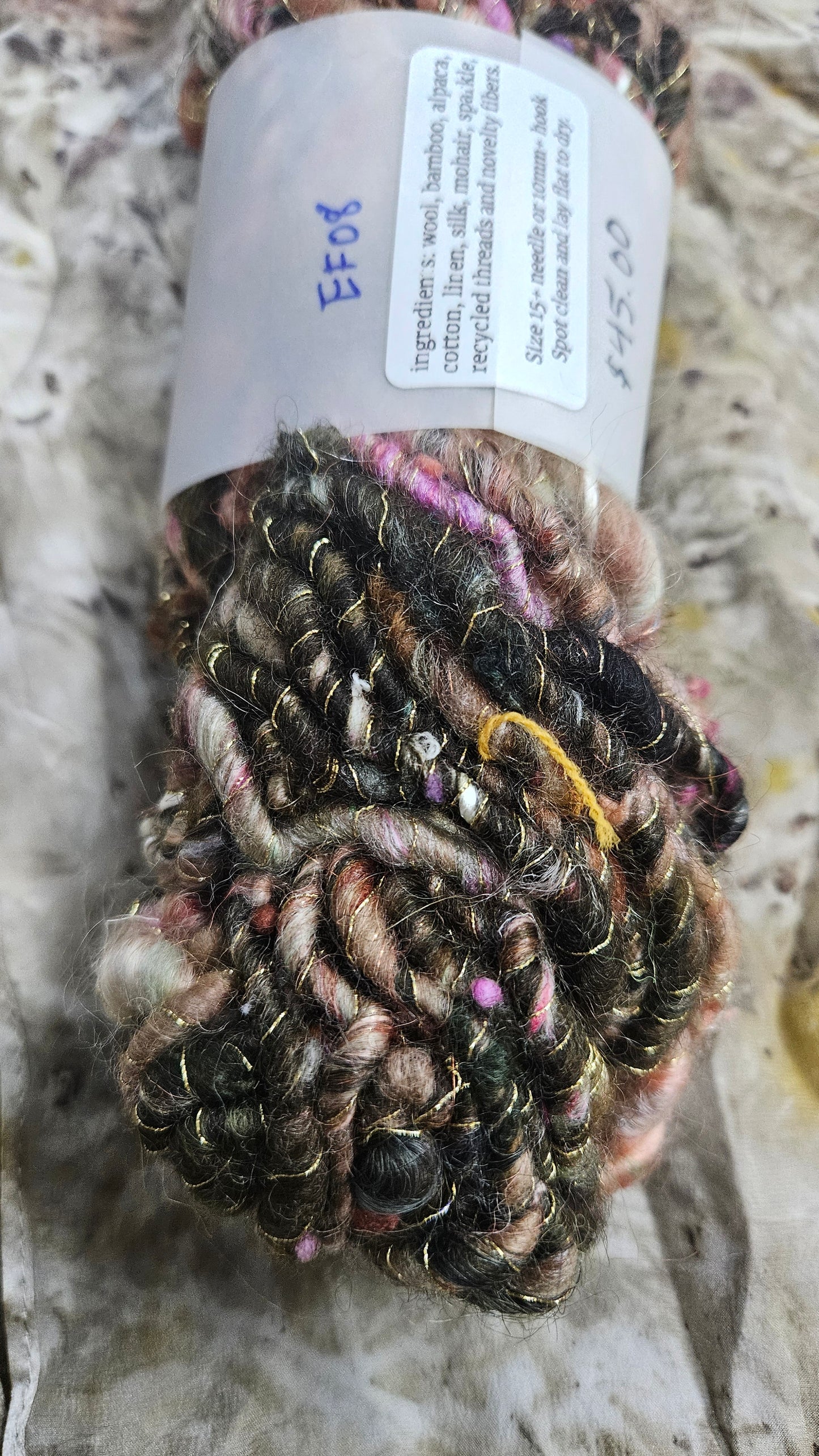 Handspun Bulky Art Yarn - Enchanted Forest Collection 08
