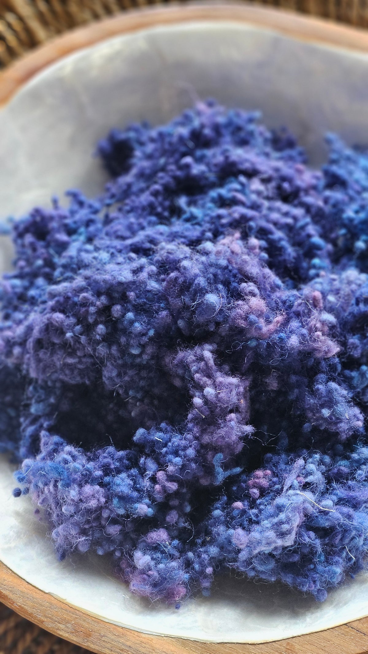 Alesia - hand-dyed fine wool nepps for fiber blending and felting - 1 oz | 28 g