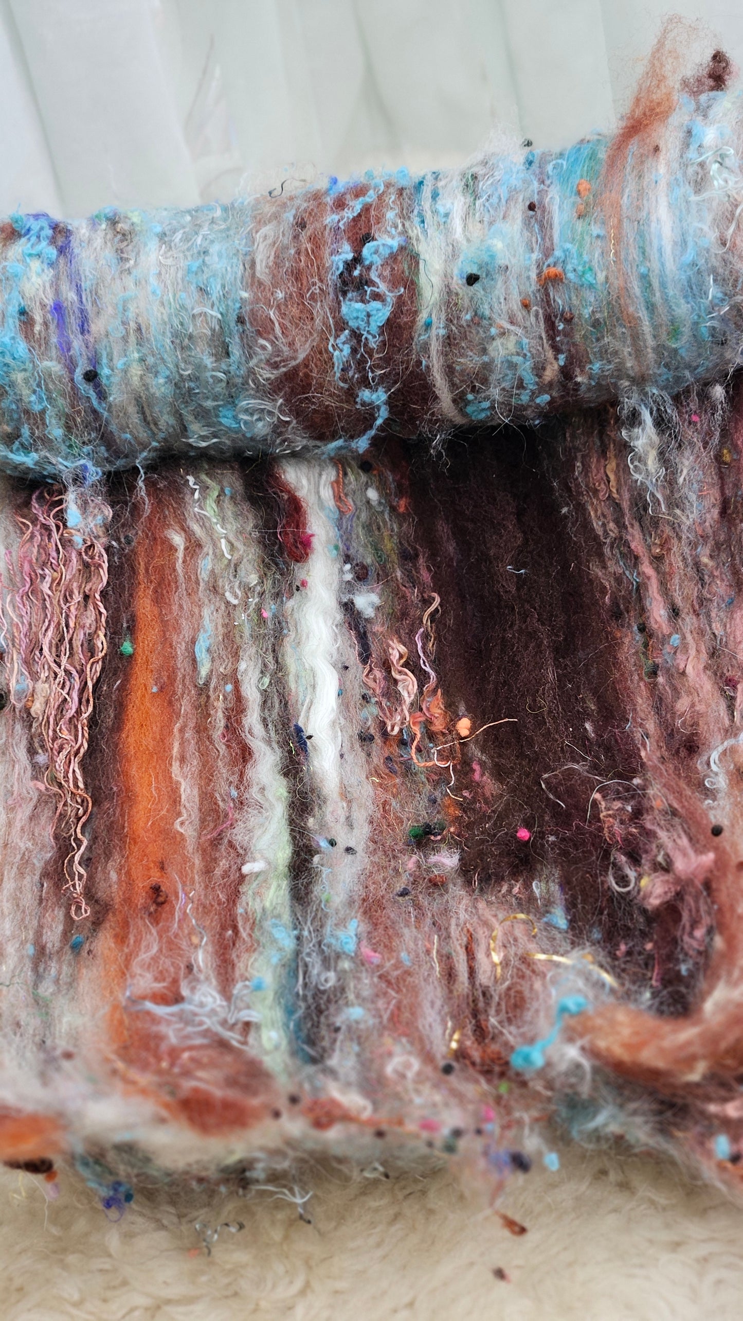 Luxe Layered Textured XL Art Batt - 214 - 3.7 ounces | 105 grams