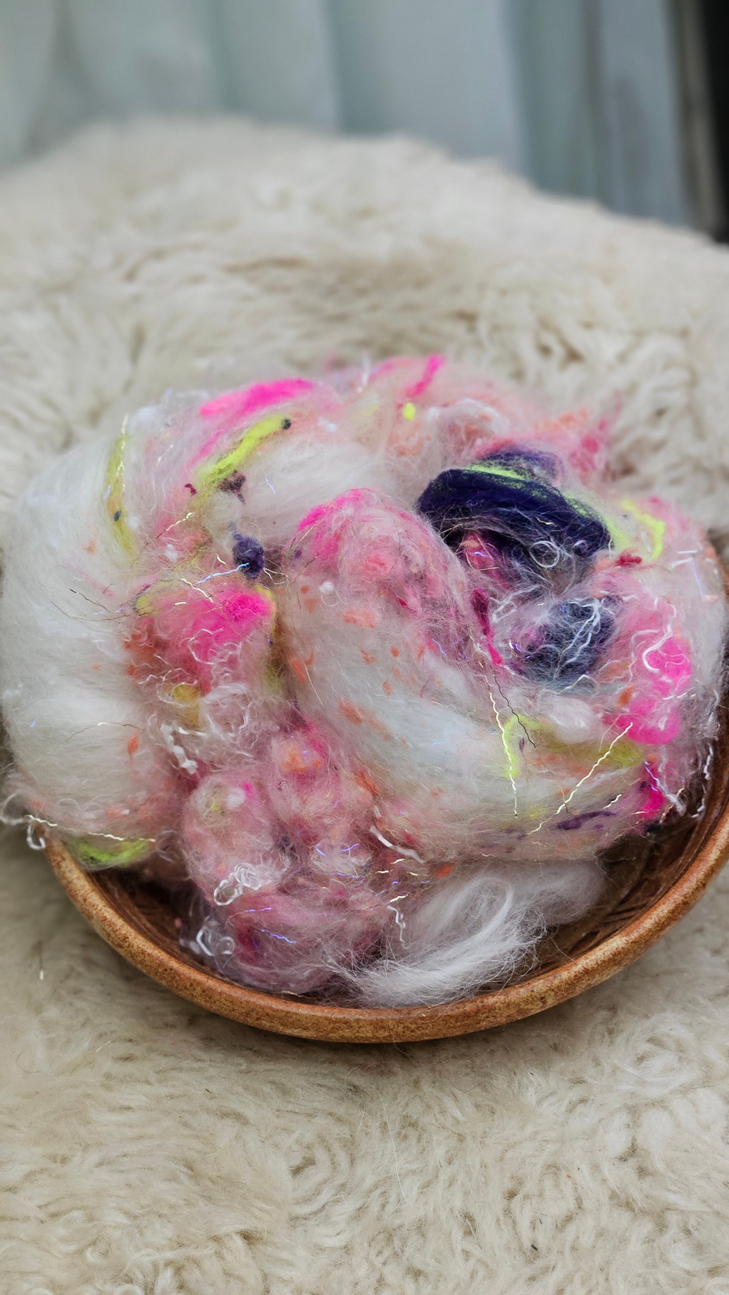 Luxe Layered Textured Art Batt - 008 - 2 ounces | 57 grams