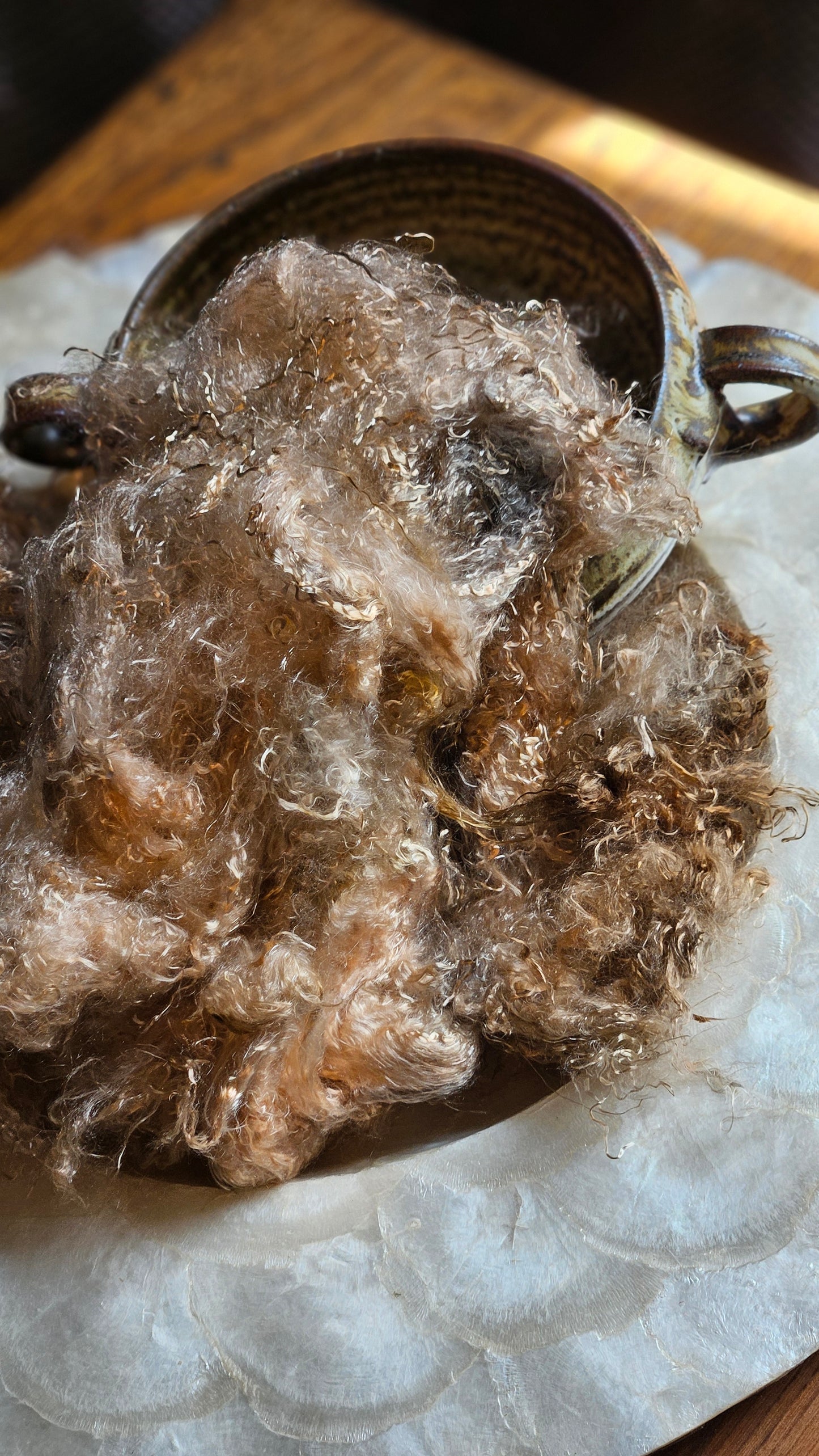 ANDALUSITE - hand-dyed eucalyptus crimp faux-silk for art yarn embellishing, fiber blending, felting, and papermaking - 2 oz | 57 g