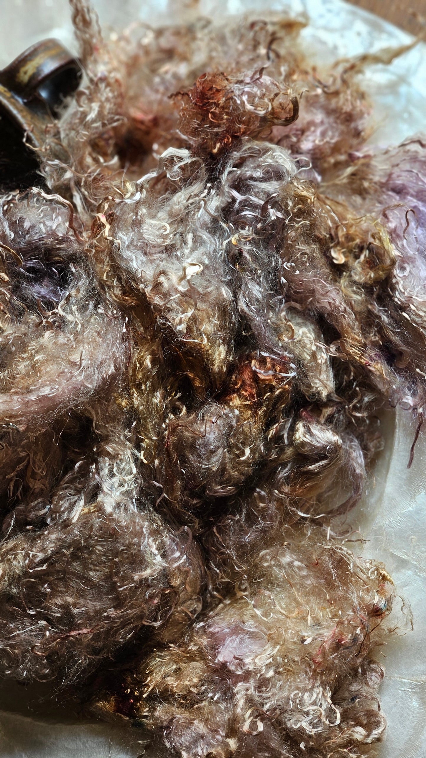 HELIODOR - hand-dyed eucalyptus crimp faux-silk for art yarn embellishing, fiber blending, felting, and papermaking - 2 oz | 57 g