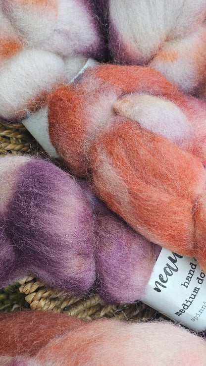 Pigeon - medium wool roving for spinning & felting - 2 ounces | 57 grams