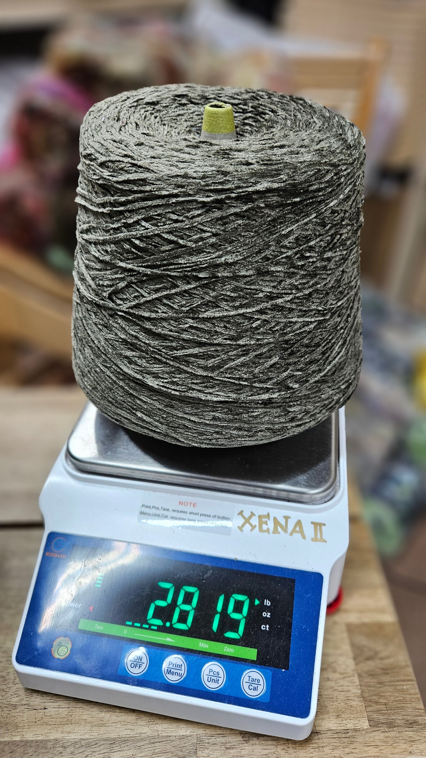 TITANIUM SAGE - Rayon Chenille 2.5+ pound thread cones 3000+ yard