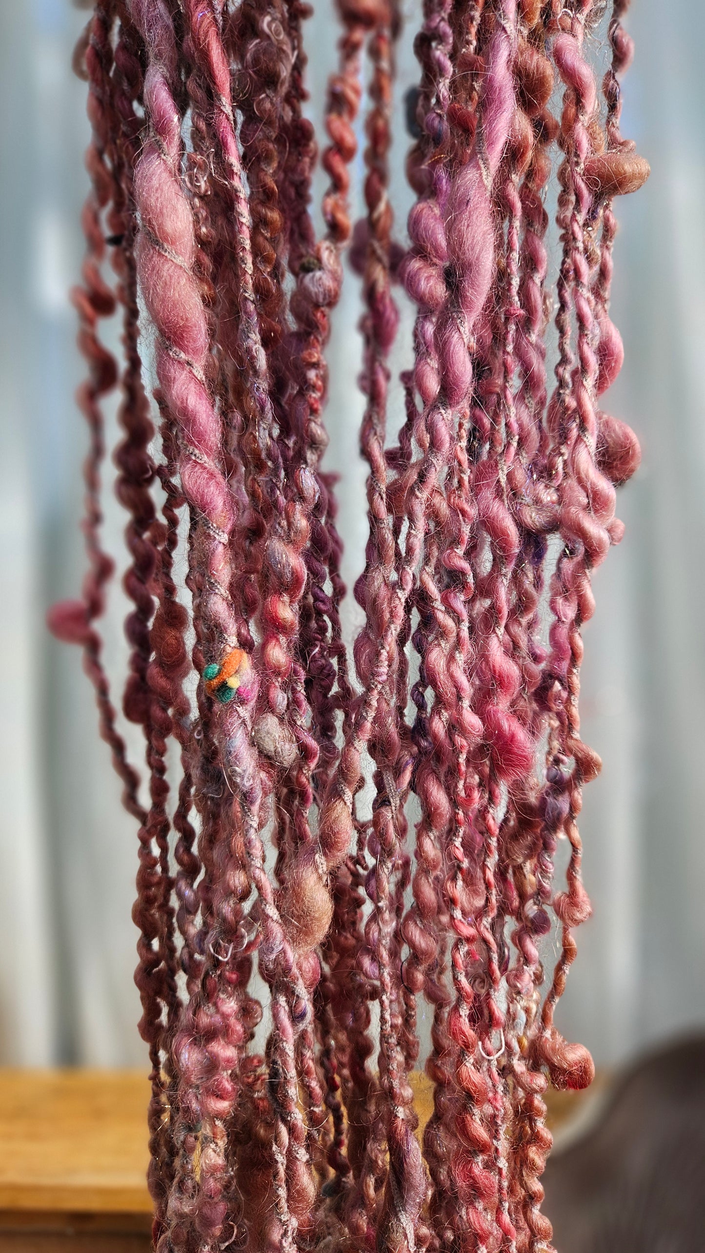 MEADOW SUNRISE - Bulky Handspun Art Yarn XL Skein - 40 yards | 4.3 ounces | 122 grams