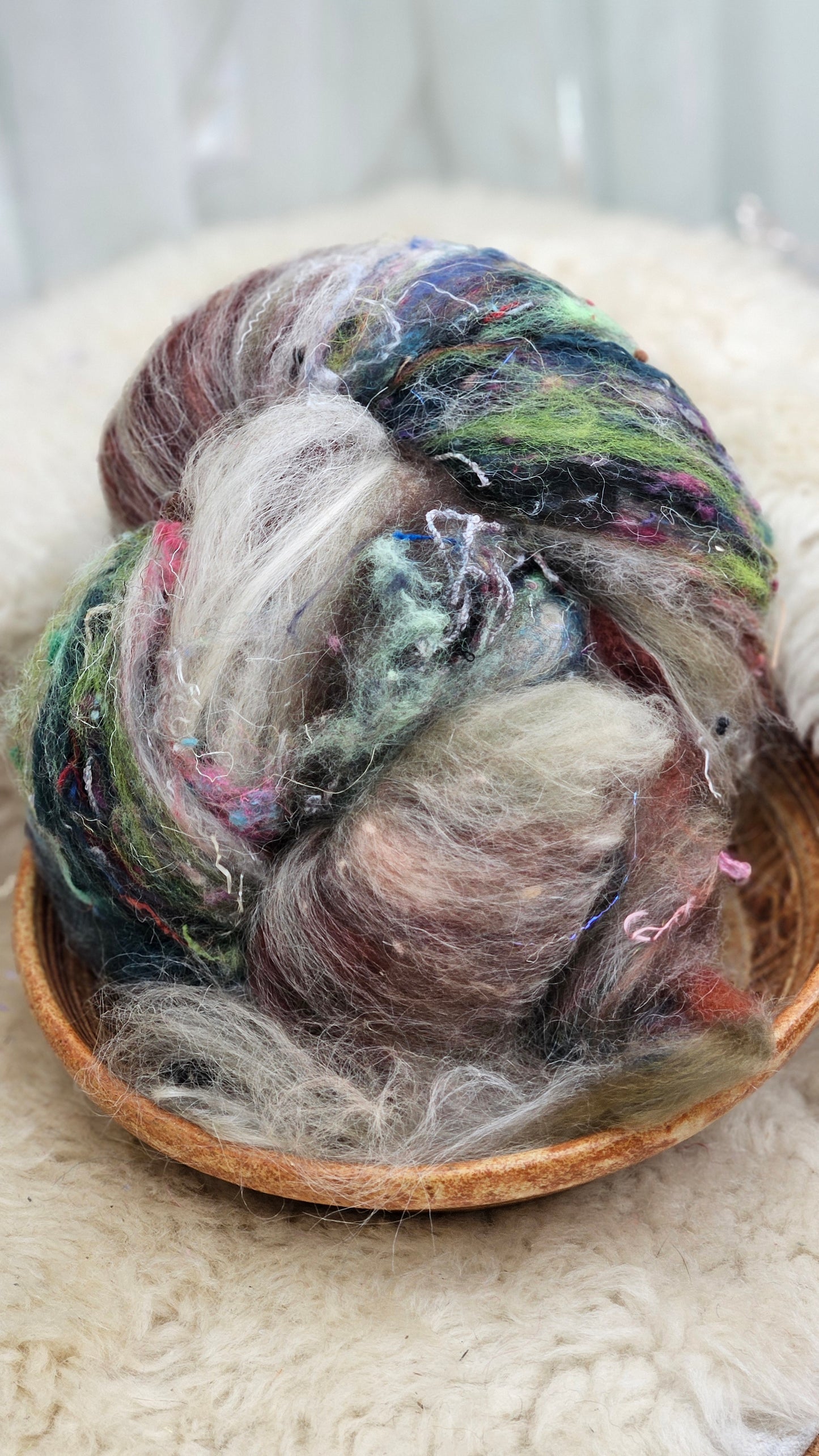 Luxe Layered Textured XL Art Batt - 216 - 3.4 ounces | 96 grams