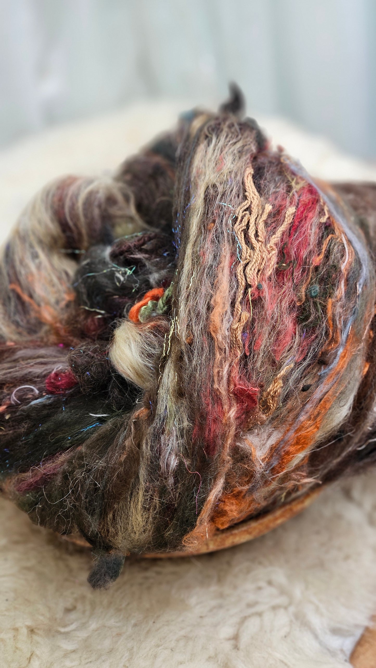 Luxe Layered Textured XL Art Batt - 210 - 4.5 ounces | 128 grams