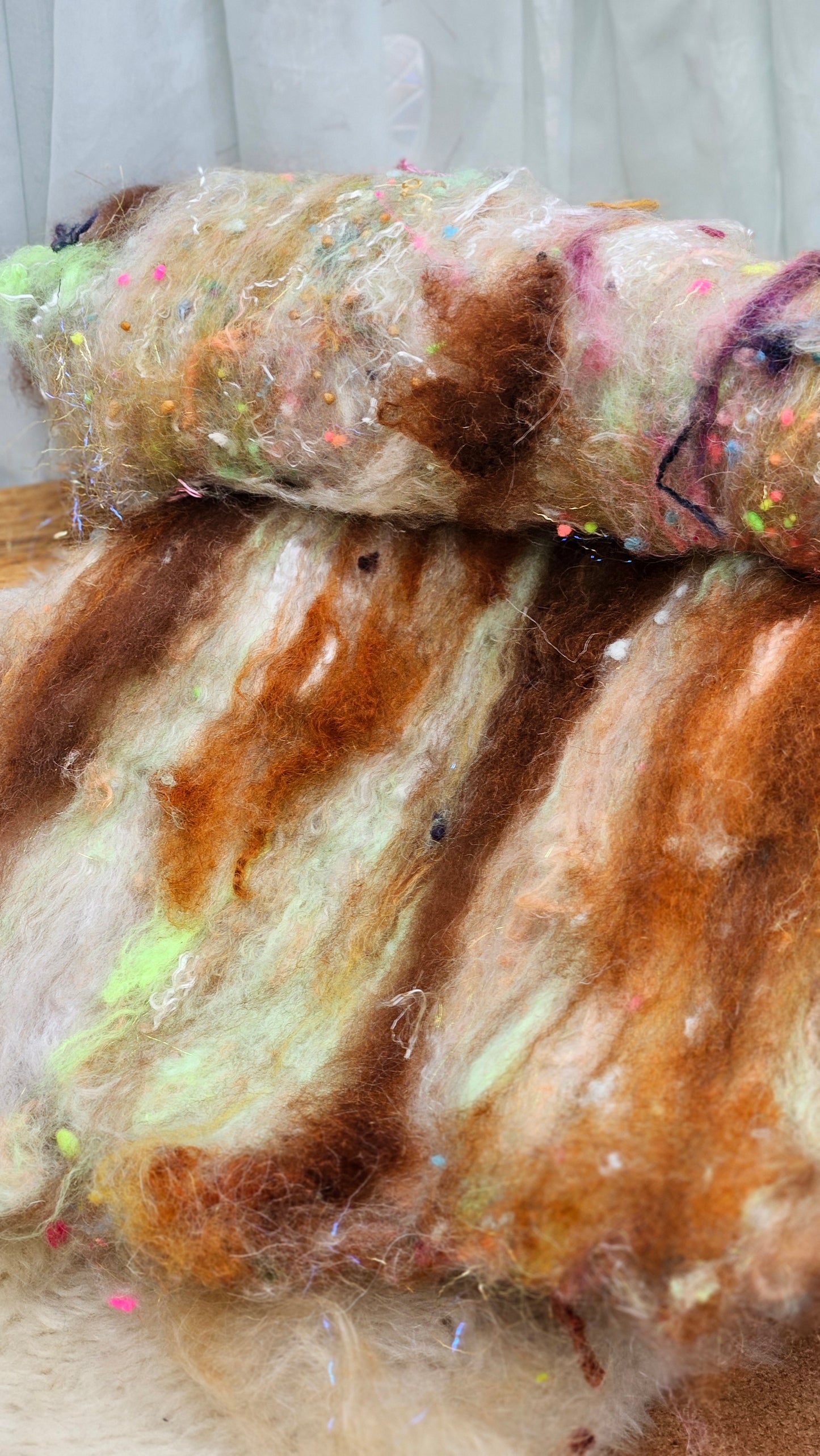 Luxe Layered Textured XL Art Batt - 205 - 3.3 ounces | 94 grams