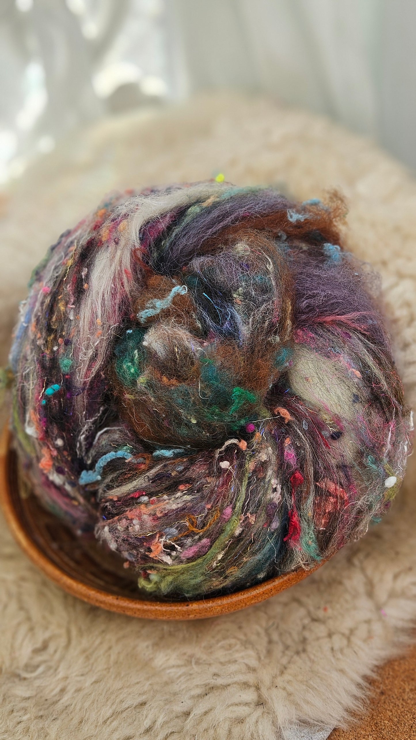 Luxe Layered Textured XL Art Batt - 257 - 3.8 ounces | 108 grams