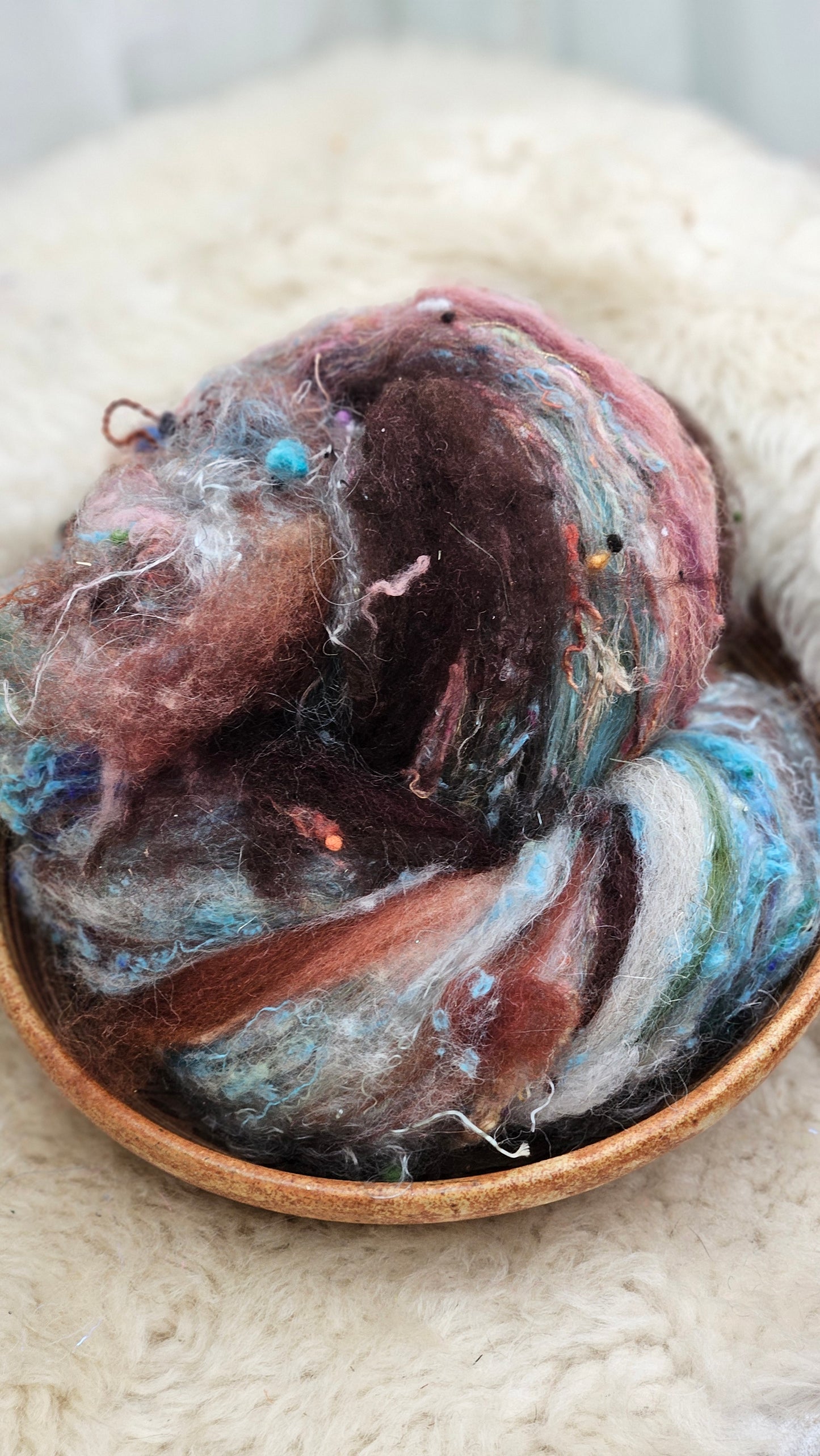 Luxe Layered Textured XL Art Batt - 214 - 3.7 ounces | 105 grams