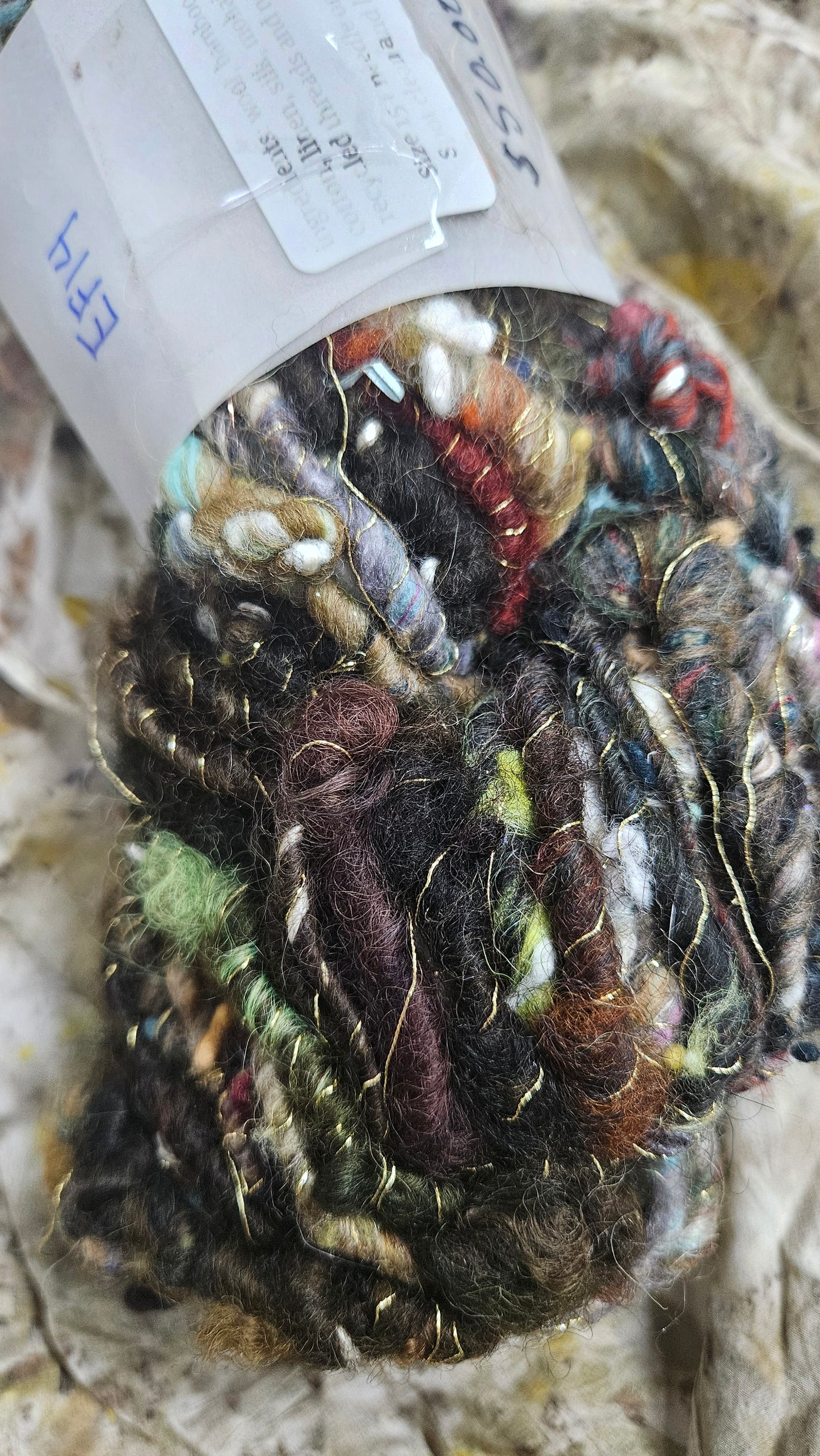Handspun Bulky Art Yarn - Enchanted Forest Collection 14