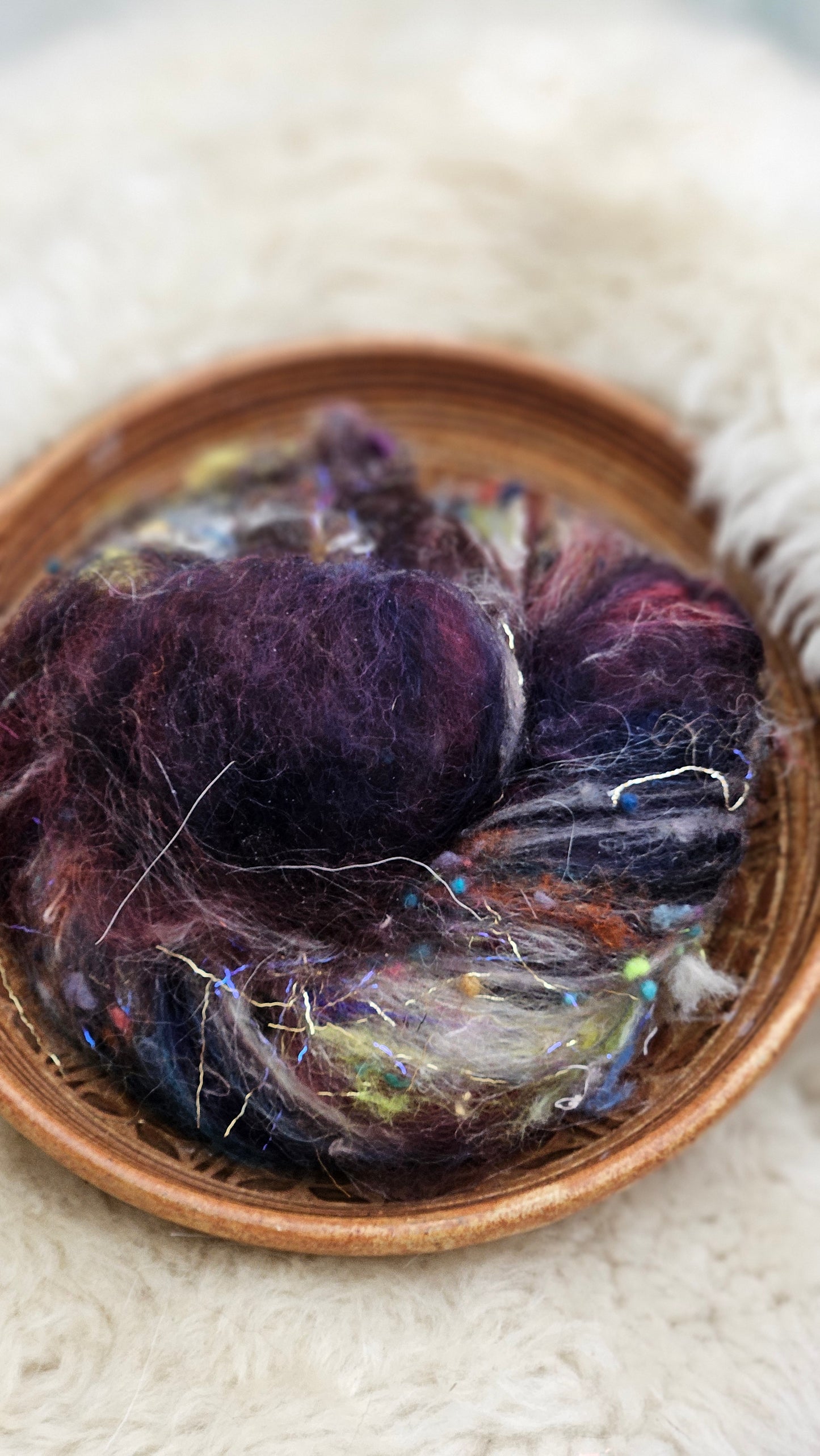 Luxe Layered Textured Art Batt - 040 - 2 ounces | 57 grams