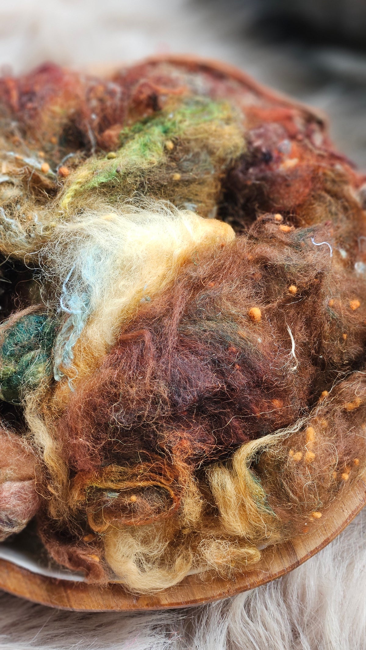 Velvet Undertow - hand-dyed wool alpaca bamboo texture blend - 4 ounces | 114 grams