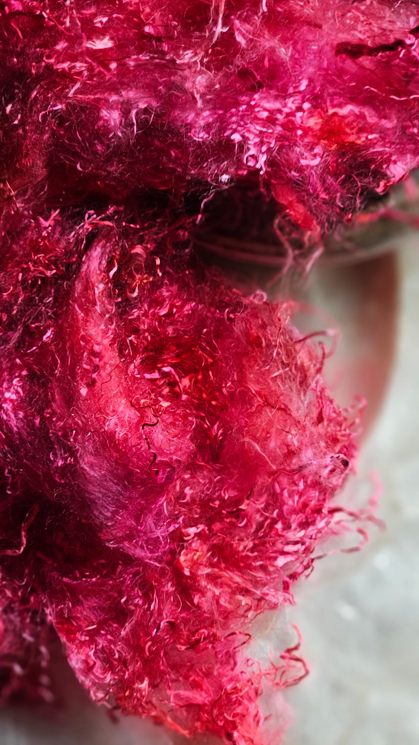 KUTNOHORITE - hand-dyed eucalyptus crimp faux-silk for art yarn embellishing, fiber blending, felting, and papermaking - 2 oz | 57 g