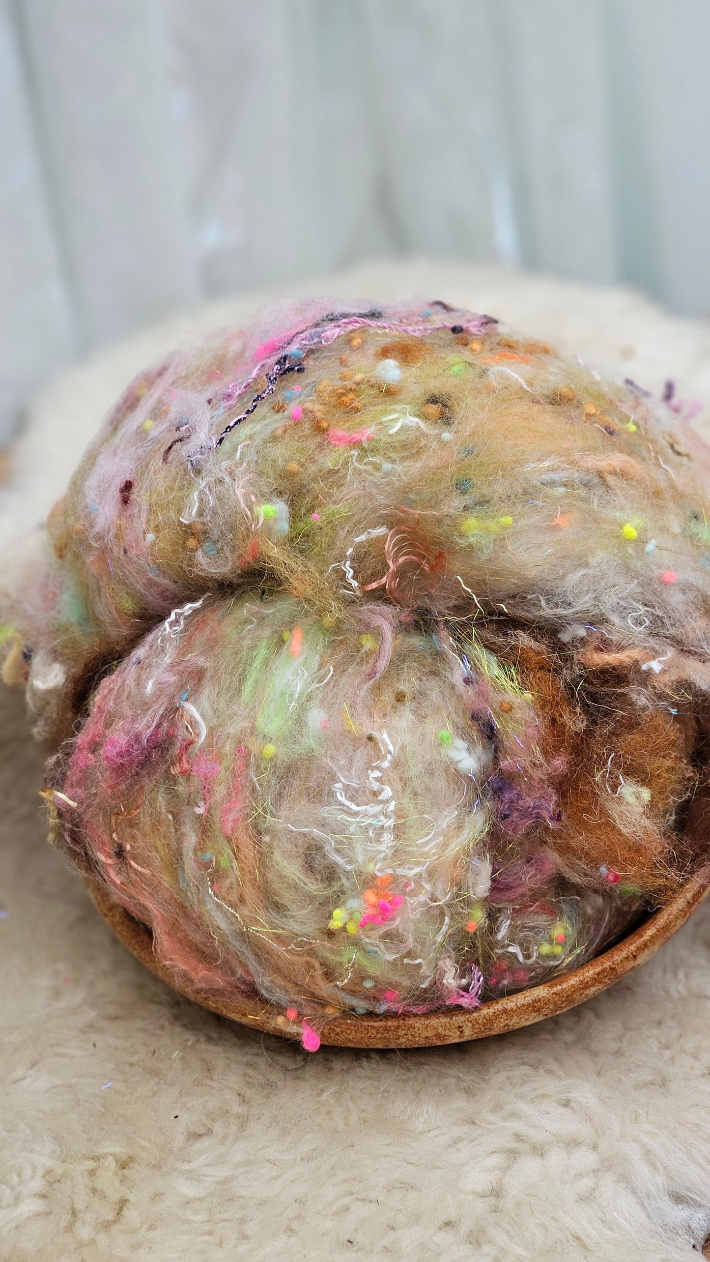 Luxe Layered Textured XL Art Batt - 205 - 3.3 ounces | 94 grams