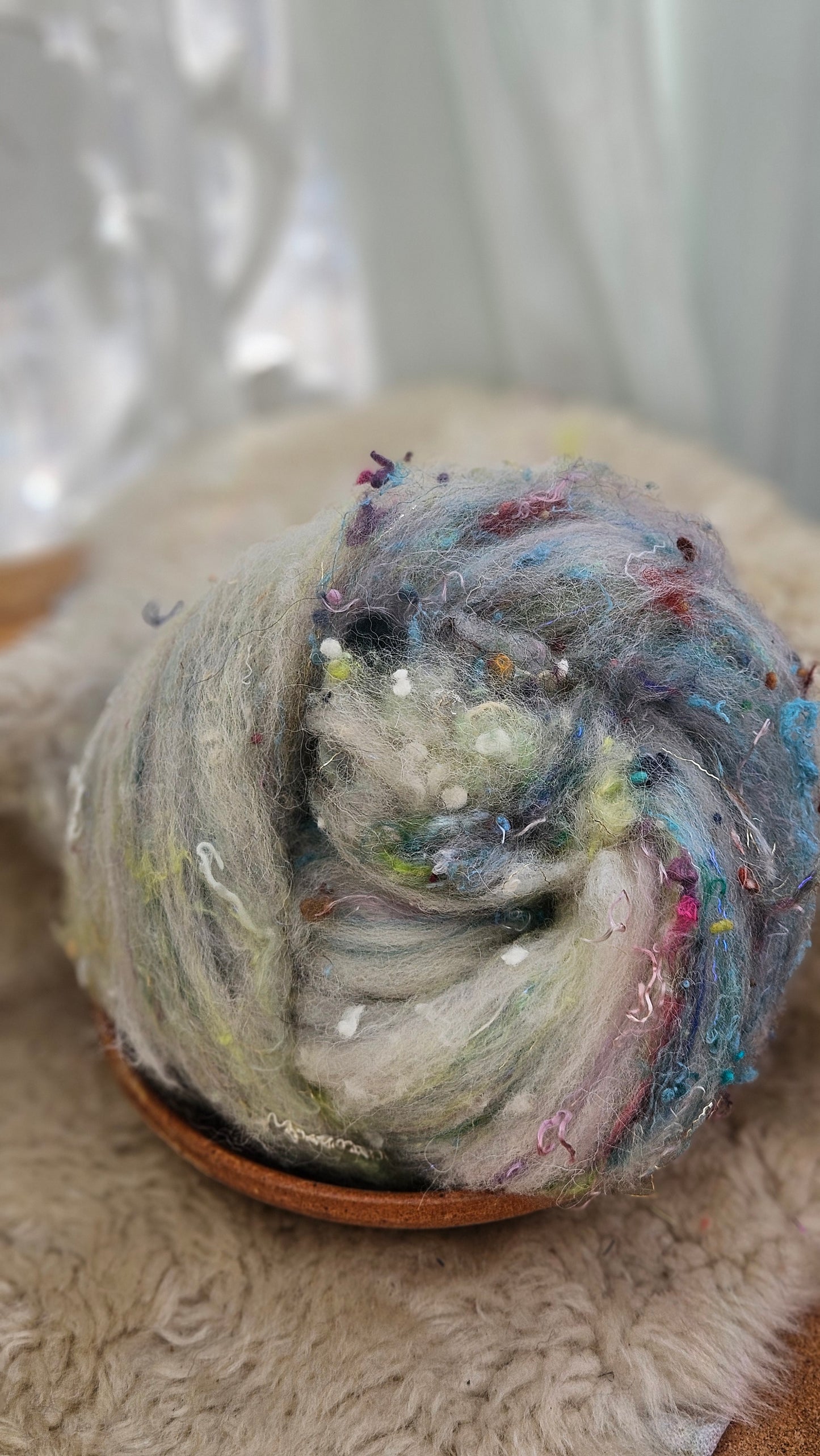 Luxe Layered Textured XL Art Batt - 261 - 3.6 ounces | 102 grams