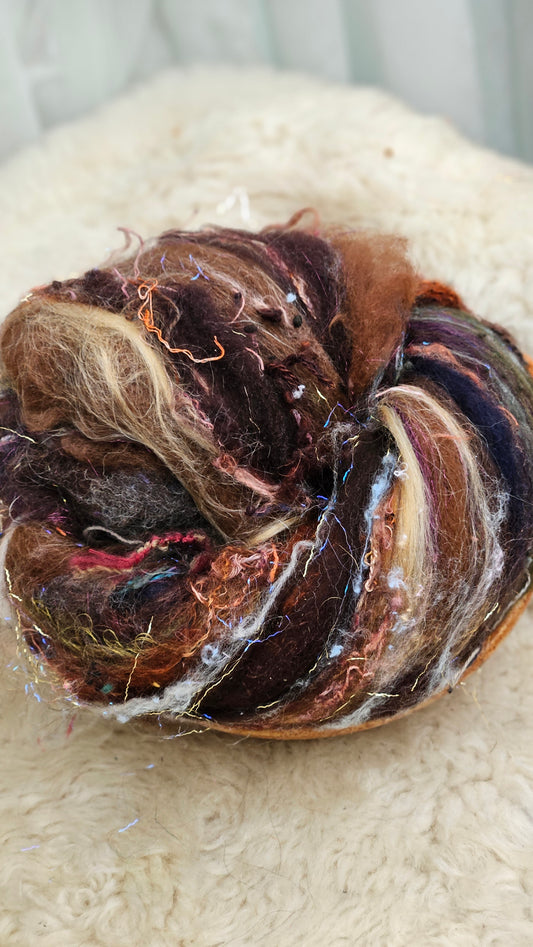 Luxe Layered Textured XL Art Batt - 206 - 4.7 ounces | 133 grams