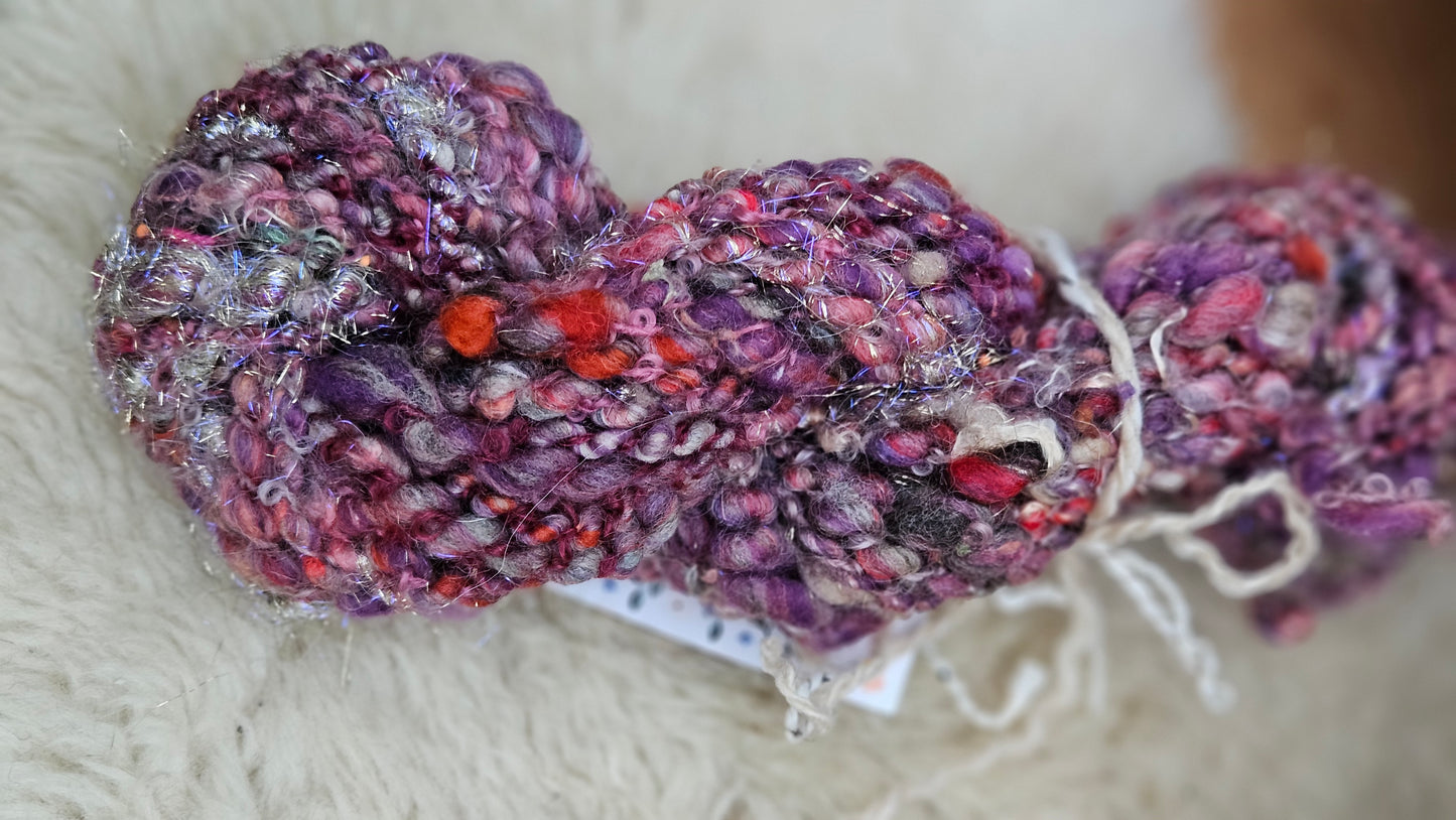 FAUSTA - Bulky Handspun Art Yarn Skein - 28 yards | 2.8 ounces | 79 grams