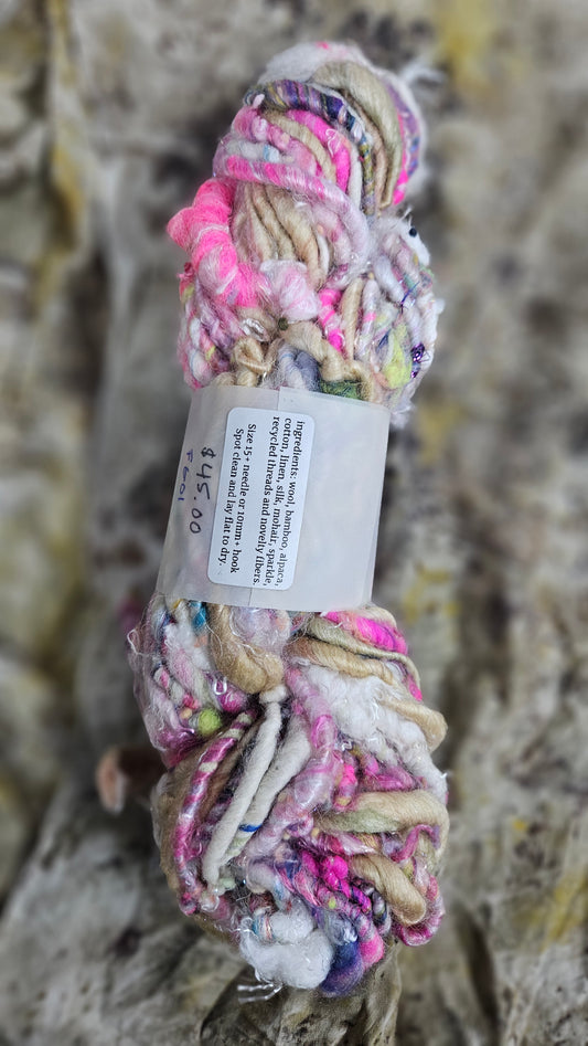 Handspun Bulky Art Yarn - Fairy Godmother 01