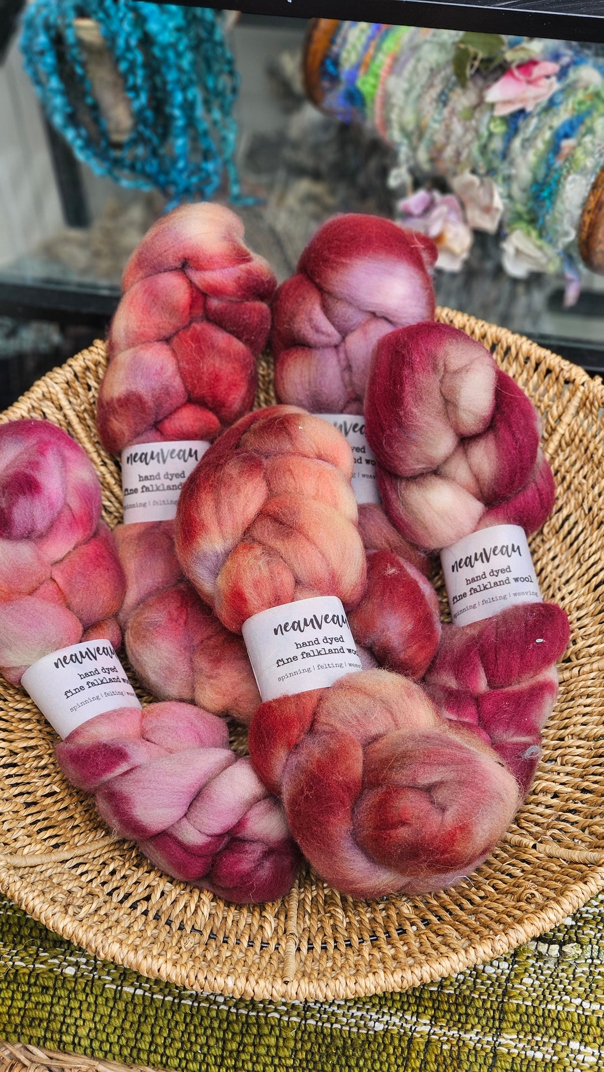 Badlands - hand dyed fine wool roving for felting and blending - 2 ounces | 57 grams