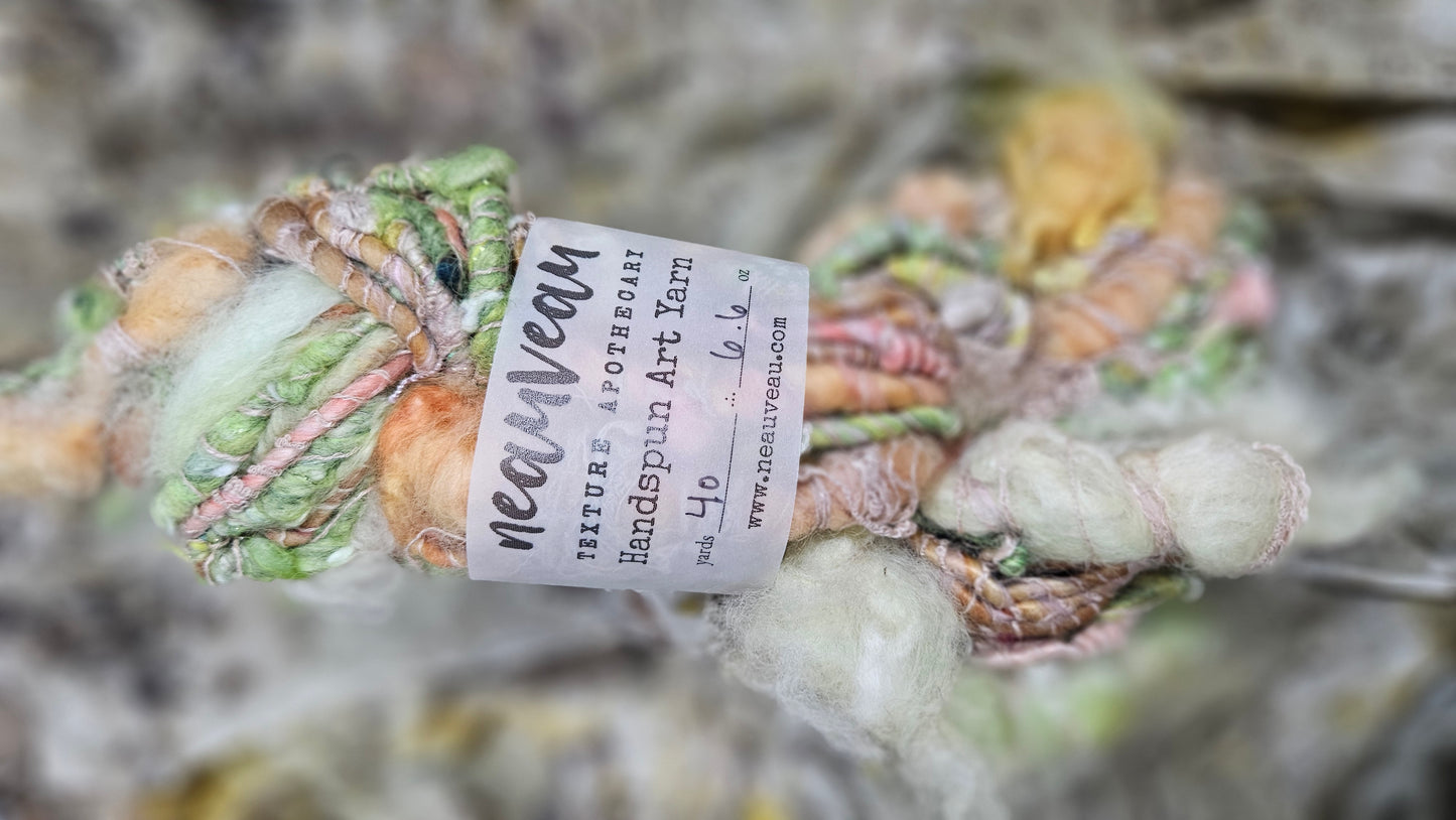 Handspun Bulky Art Yarn - Garden Party 03