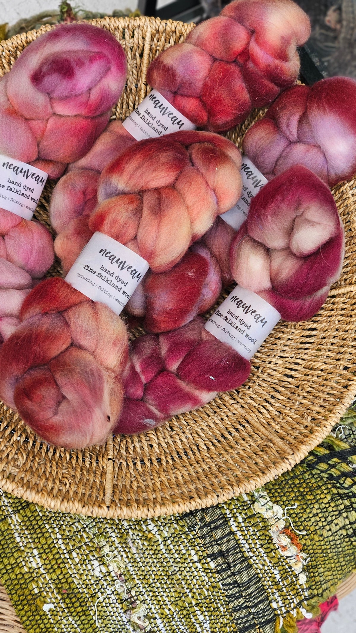 Badlands - hand dyed fine wool roving for felting and blending - 2 ounces | 57 grams