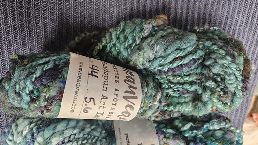 Handspun Yarn Lot - 3 Skeins Tealberry