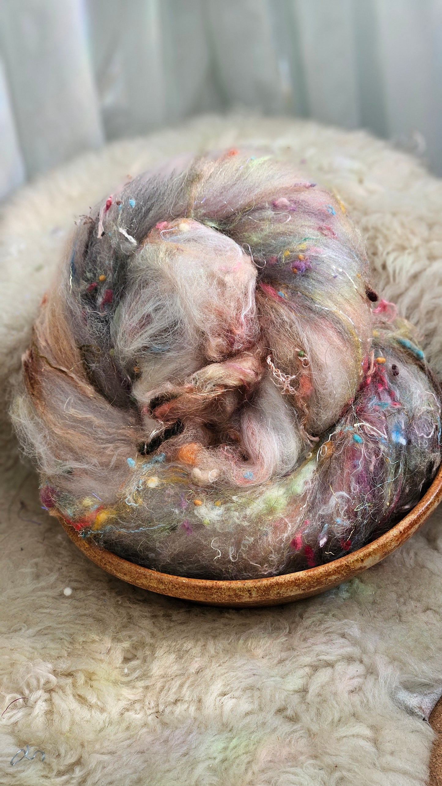 Luxe Layered Textured XL Art Batt - 223 - 3.5 ounces | 99 grams